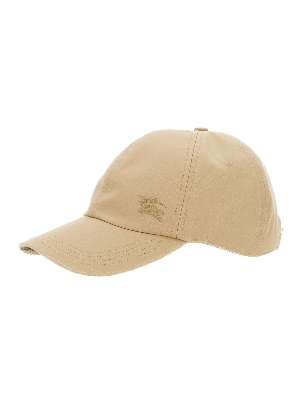 Beige Baseball Cap with Tonal EKD Embroidery on the Front in Cotton Man