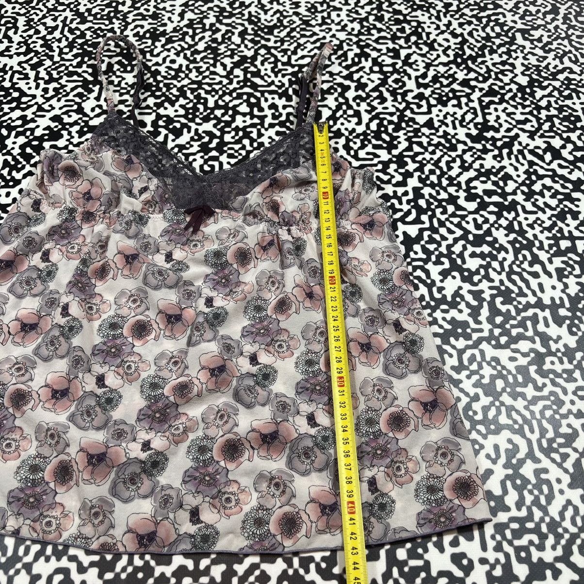 Vintage Vintage Y2K Retro Floral Sexy Style Tank Top Sleeveless 90s Size M / US 6-8 / IT 42-44 - 18 Thumbnail