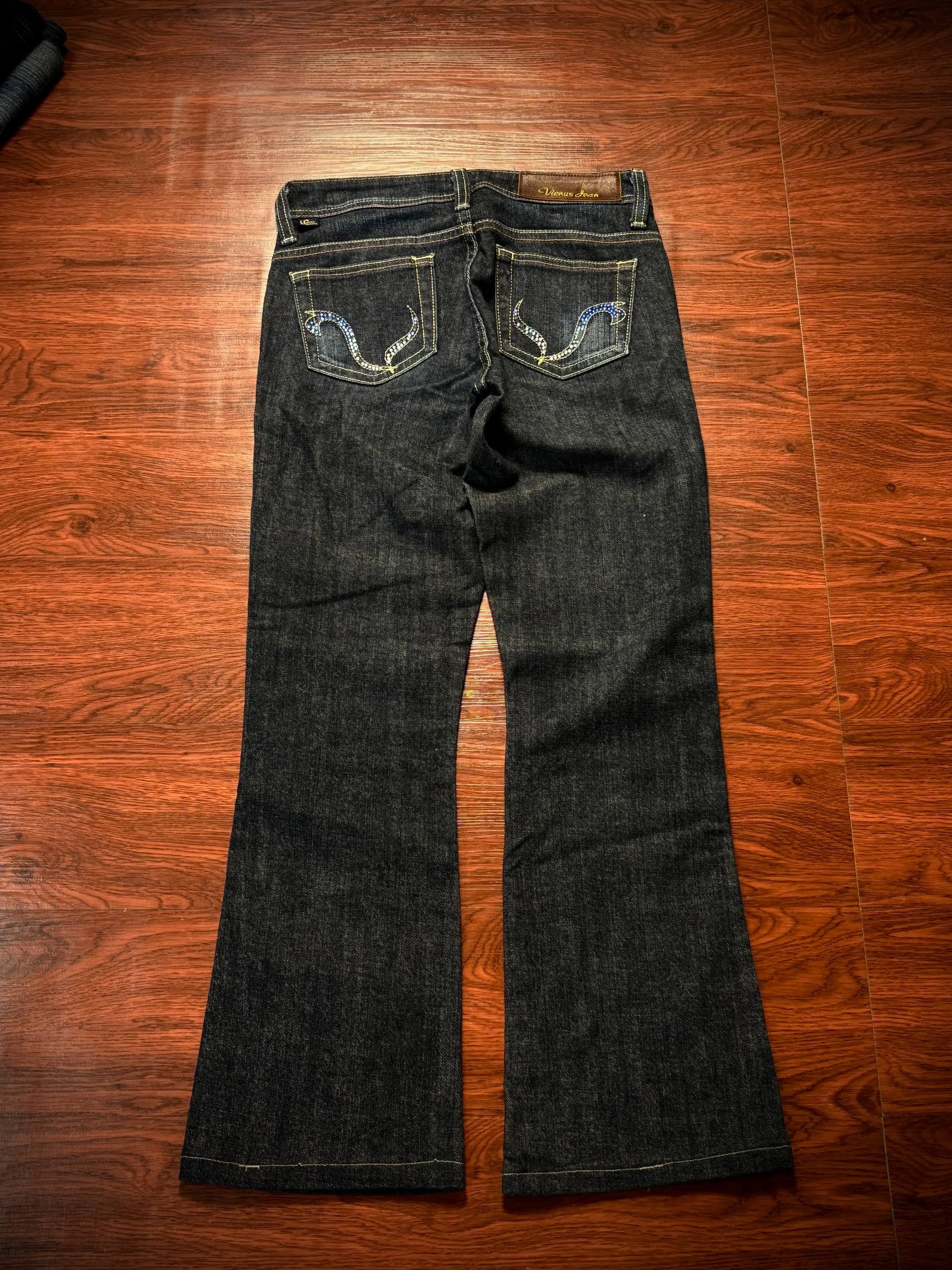 Comme des Garcons Vintage Y2K Vienus Flared Claw mark Distressed Low Rise Jean Size 28" / US 6 / IT 42 - 3 Thumbnail