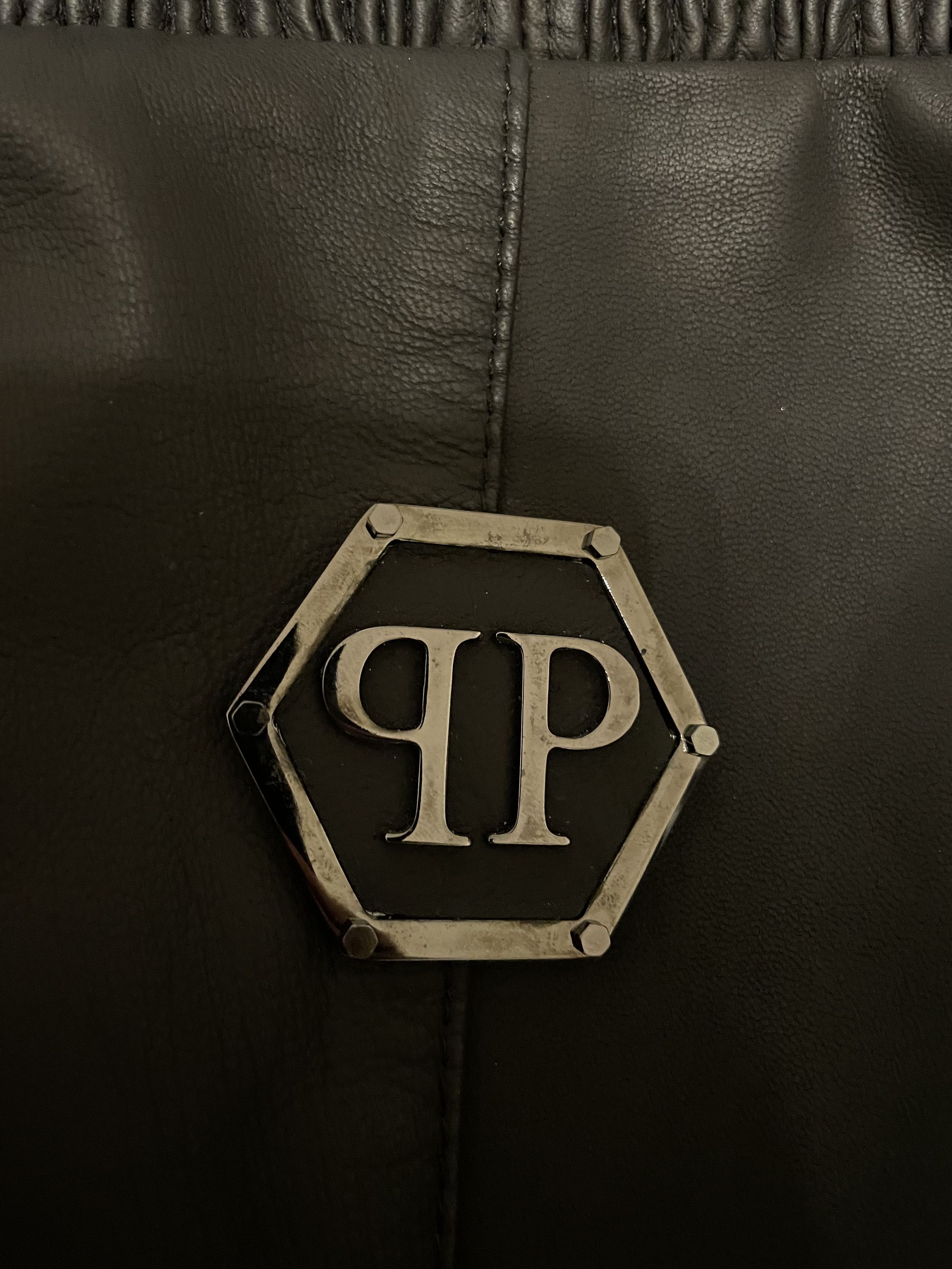Philipp Plein Philipp Plein Black Leather Jacket M Limited Edition Size US M / EU 48-50 / 2 - 7 Thumbnail