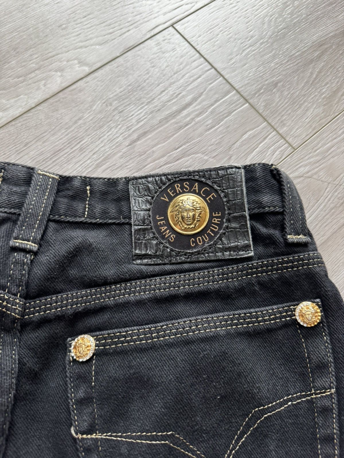 Versace Jeans Couture 90s Vintage Versace Jeans Medusa Logo Size 32" / US 10 / IT 46 - 4 Thumbnail