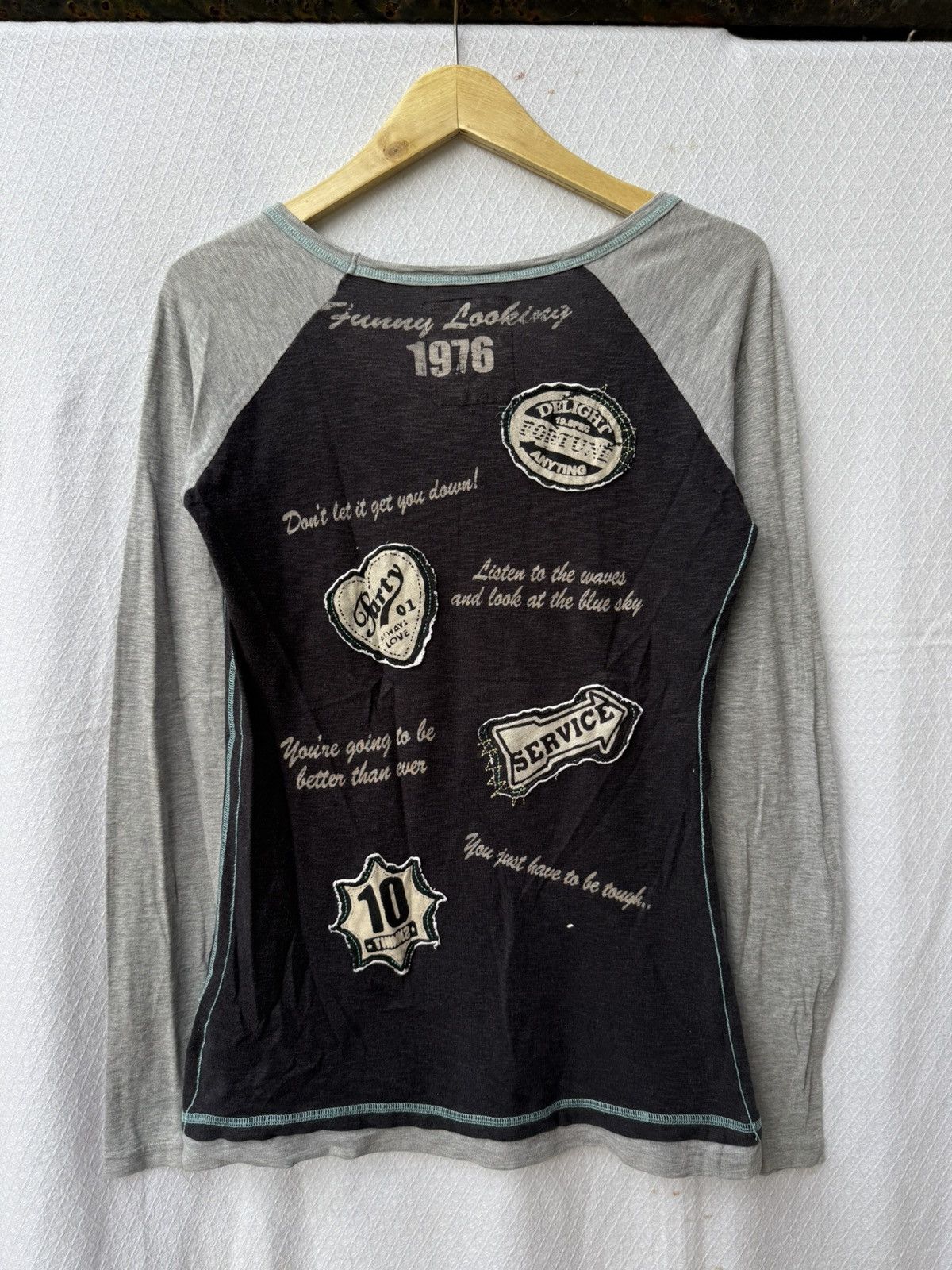Hysteric Glamour RagOut Starting Over Patched Longsleeve Size US M / EU 48-50 / 2 - 2 Thumbnail