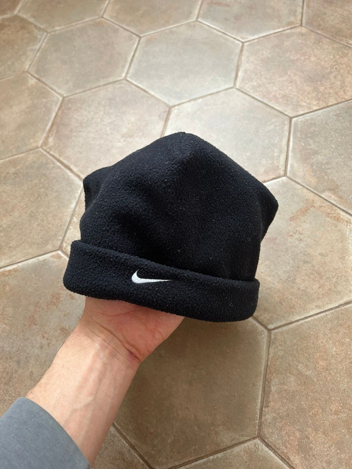 Pre-owned Nike X Vintage Nike Vintage Fleece Hat Cap In Black