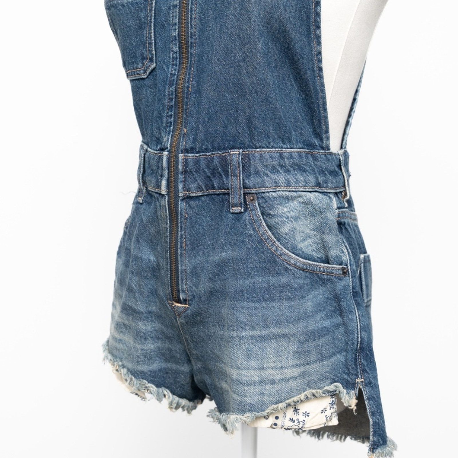 Free People Free People. New! Sunkissed Short Overalls Size 25" / US 0 / IT 36 - 9 Thumbnail