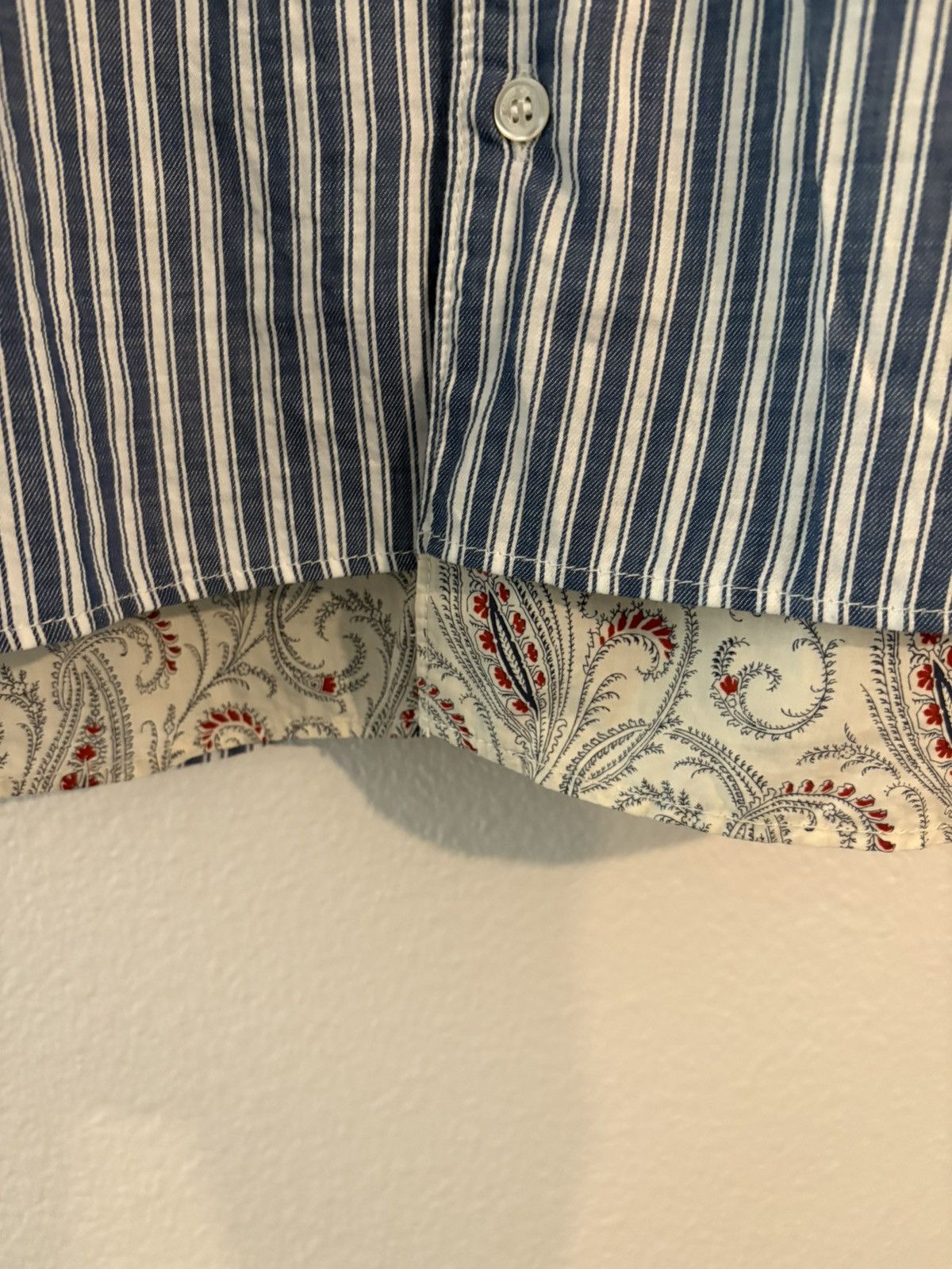 Comme des Garcons Homme CDG HOMME PAISLEY STRIPED SHIRT Size US L / EU 52-54 / 3 - 4 Thumbnail