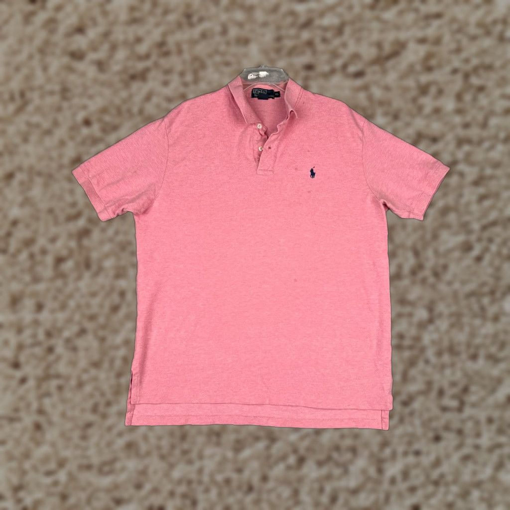 Ralph Lauren VINTAGE Nike Polo Shirt Men XL Pink Short Sleeve Cotton READ Size US XL / EU 56 / 4 - 1 Thumbnail