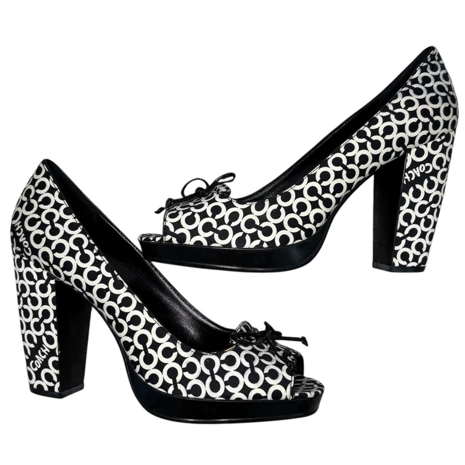 Coach Coach Corey Signature Peep Toe Platform Heels - NIB (New) Size US 8.5 / IT 38.5 - 1 Thumbnail