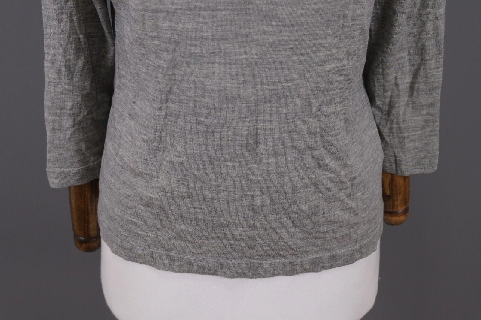 J.Crew J. Crew Gray Merino Wool Sweater Long Sleeve Top Size L Size L / US 10 / IT 46 - 3 Thumbnail