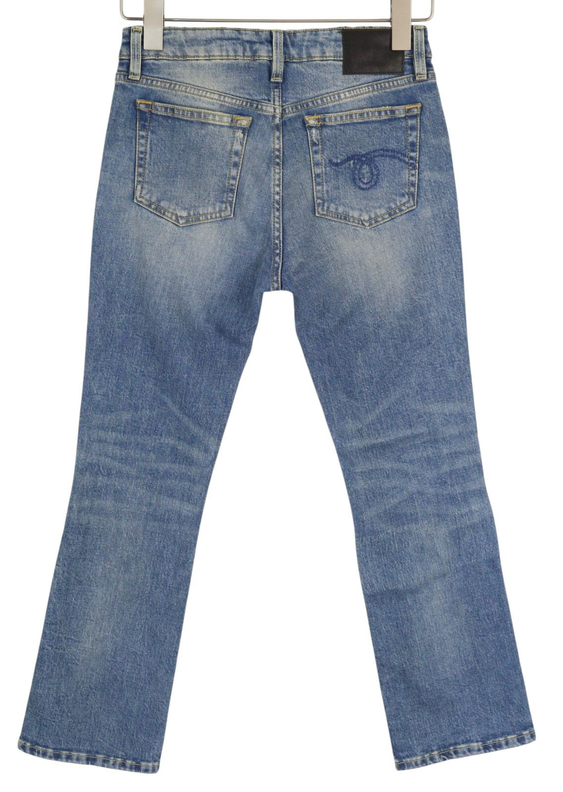 R13 KICK 25 Jasper Stretch Washed Ankle Length Jeans 84422 Size 25" / US 0 / IT 36 - 4 Thumbnail