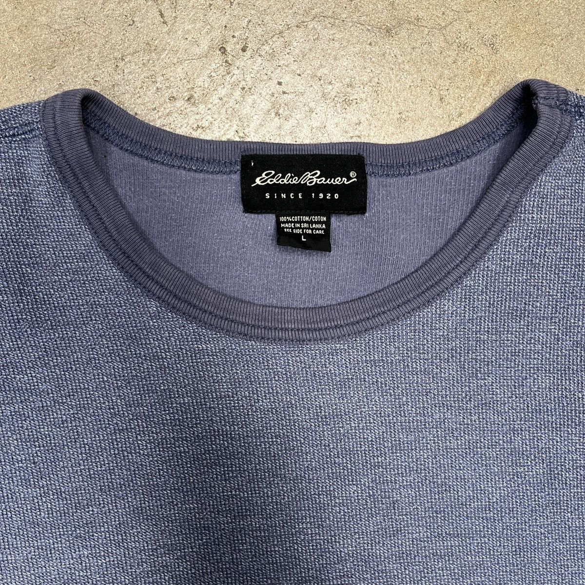 Eddie Bauer Vintage Eddie Bauer Long Sleeve Pullover Blue Stripe Large Size US L / EU 52-54 / 3 - 2 Thumbnail