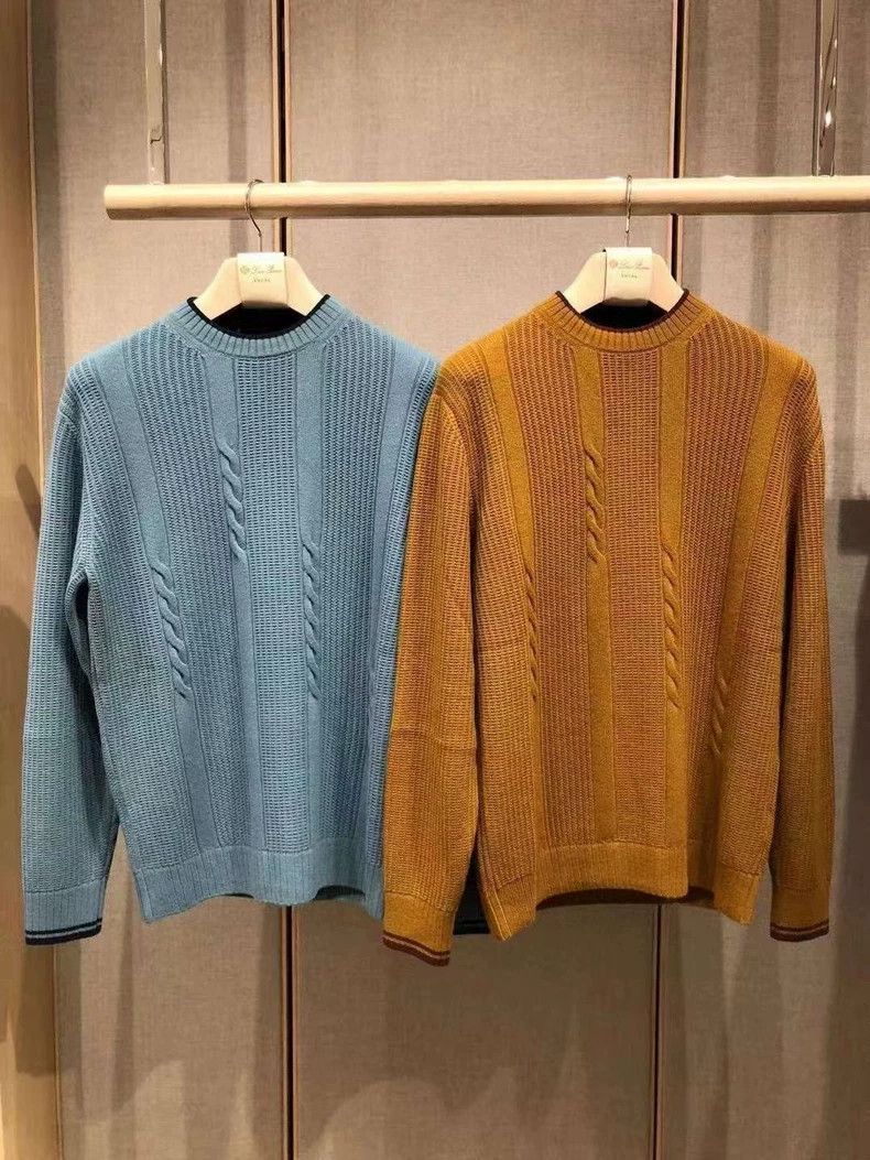 Loro Piana LORO PIANA Coarse heddle knitted camel sweater Size US L / EU 52-54 / 3 - 1 Thumbnail