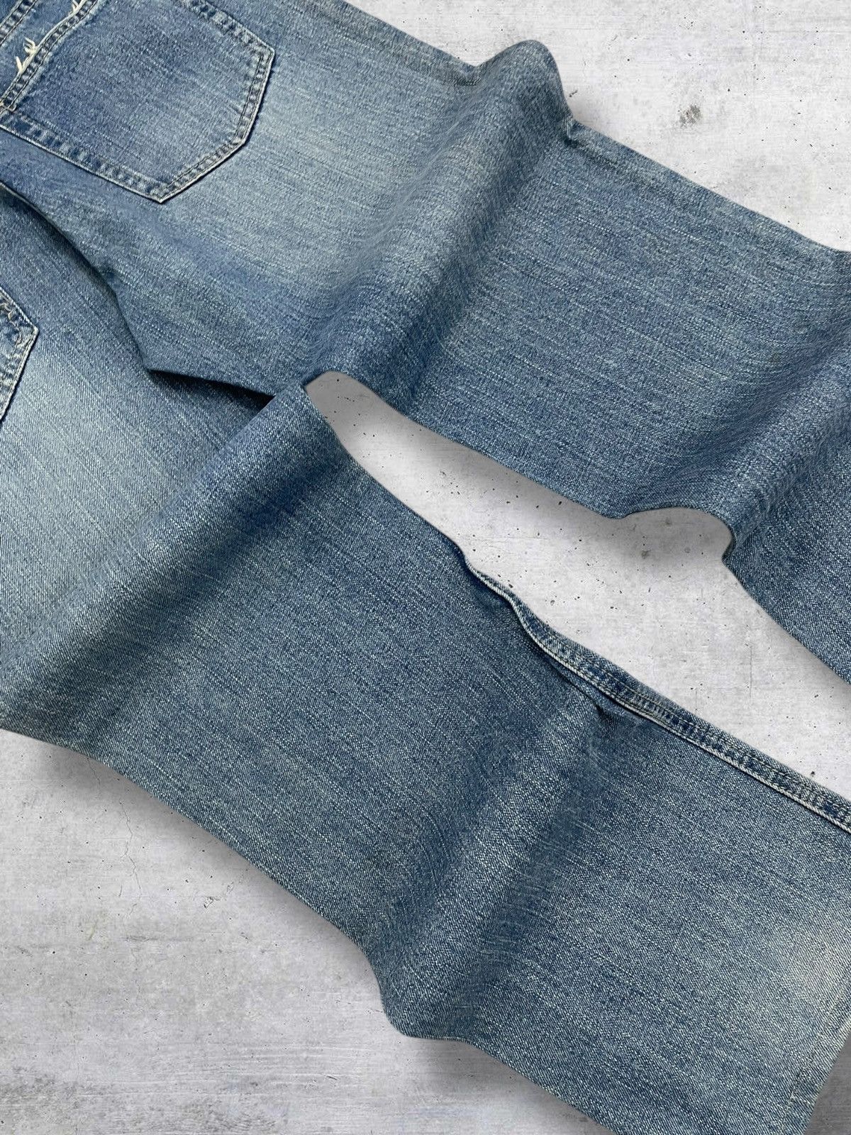 semanticdesign VINTAGE DENIM LAB JAPAN DESIGNER 90S OG RIPPED GRUNGE DENIM Size US 32 / EU 48 - 15 Thumbnail