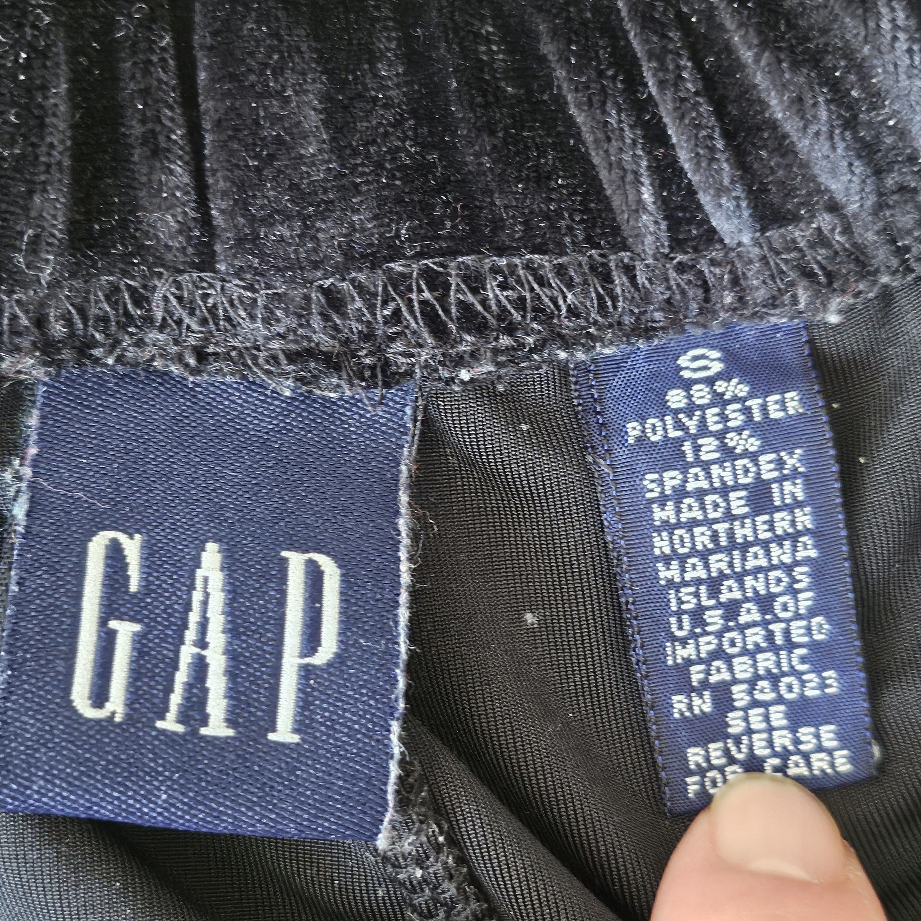 Gap × Vintage VTG Gap Pull On Pants Women Velvet High Rise Straight Leg Size 27" / US 4 / IT 40 - 4 Thumbnail
