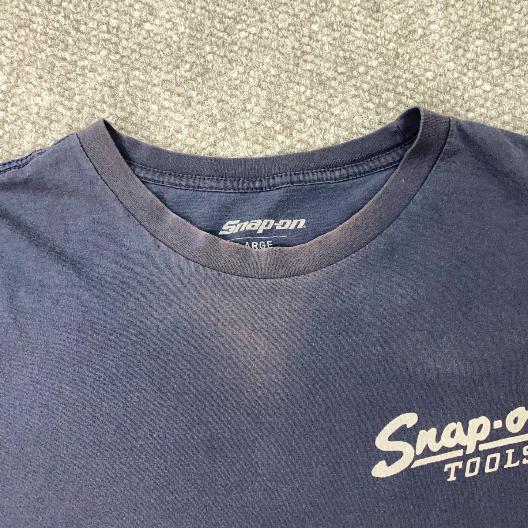 Vintage Snap-On Tools Shirt Mens 2X Black Biker Motorcycle Graphic Print Crew Neck Cotton Jersey T-Shirt Size US XXL / EU 58 / 5 - 3 Thumbnail