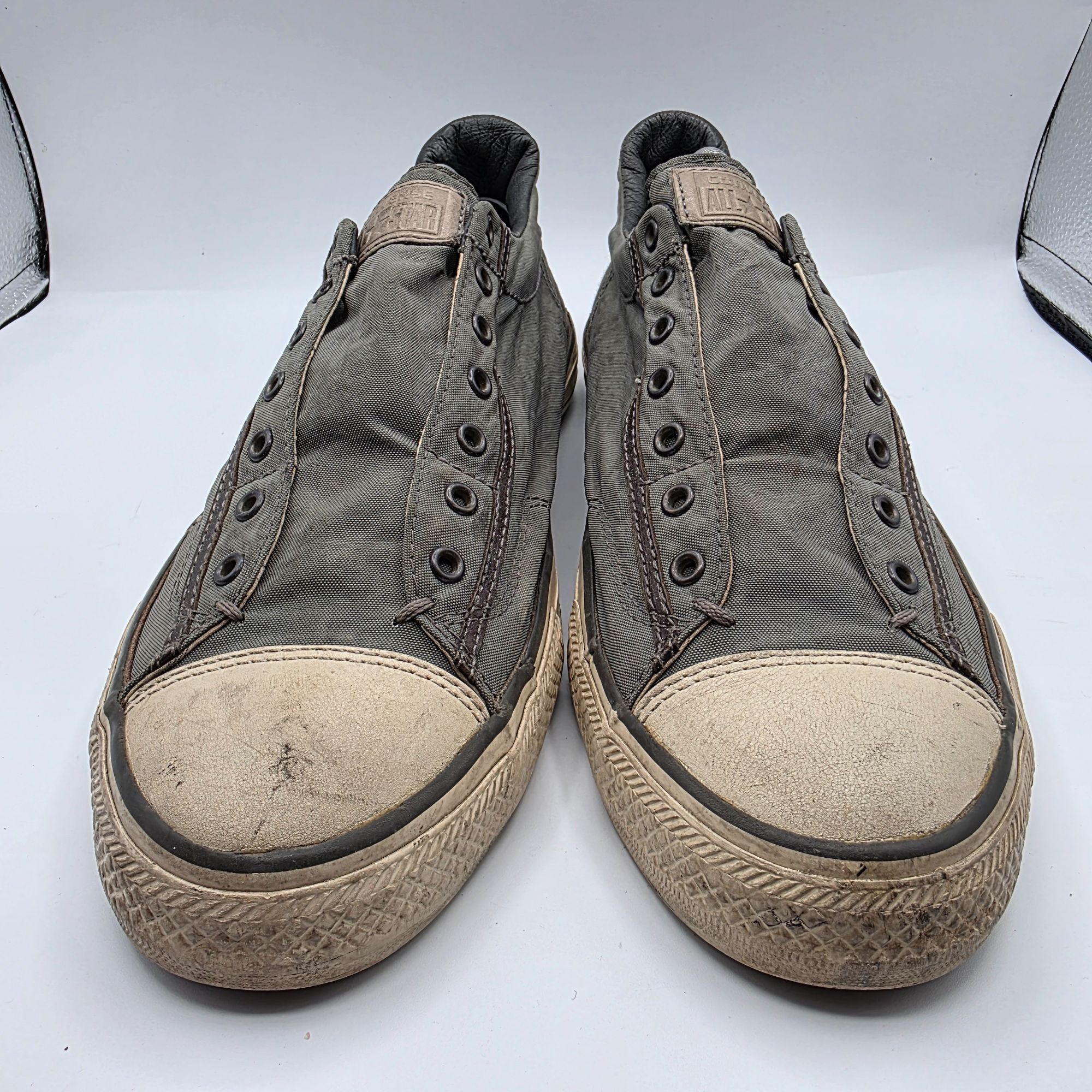 Converse × John Varvatos Converse x John Varvatos Mens Size 11 Nickel Gray Shoes Casu Size US 11 / EU 44 - 13 Thumbnail
