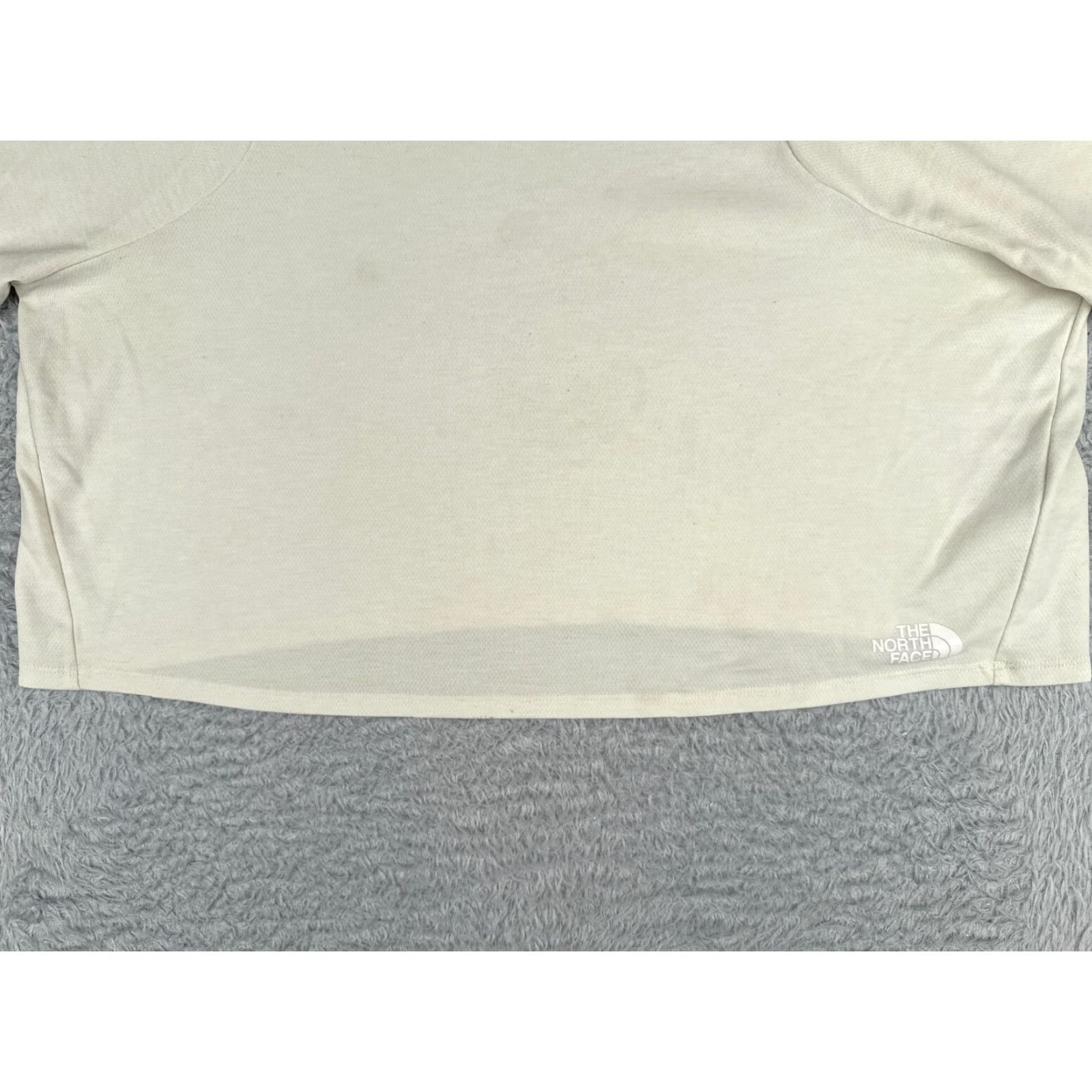 The North Face The North Face Women's Shirt XL Ivory Short Sleeve Cropped T-Shirt Cotton Blend Casual Sports Size XL / US 12-14 / IT 48-50 - 5 Thumbnail