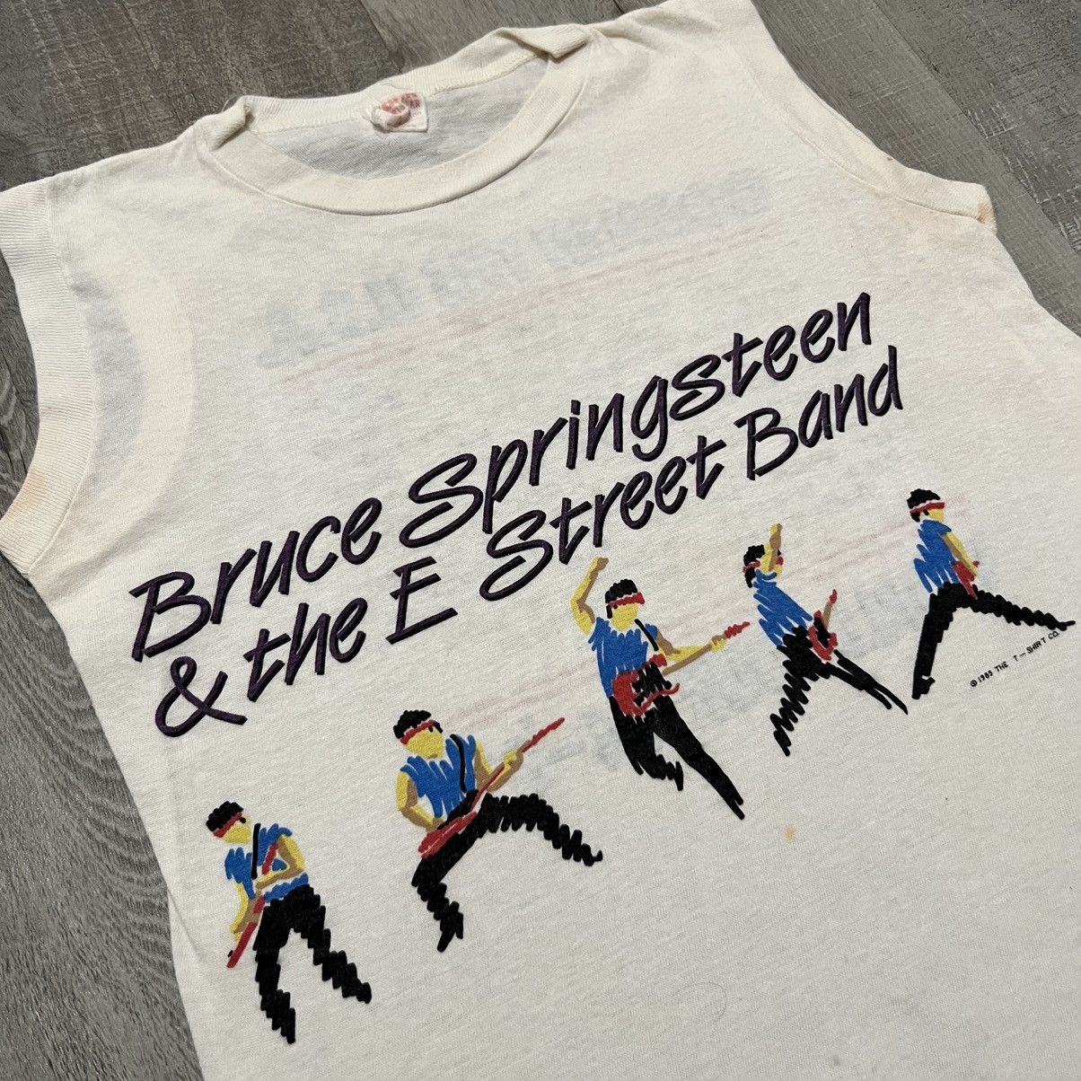 Band Tees Bruce Springsteen 84-85 Tour Born In The Concert Tank Top Size US M / EU 48-50 / 2 - 2 Thumbnail