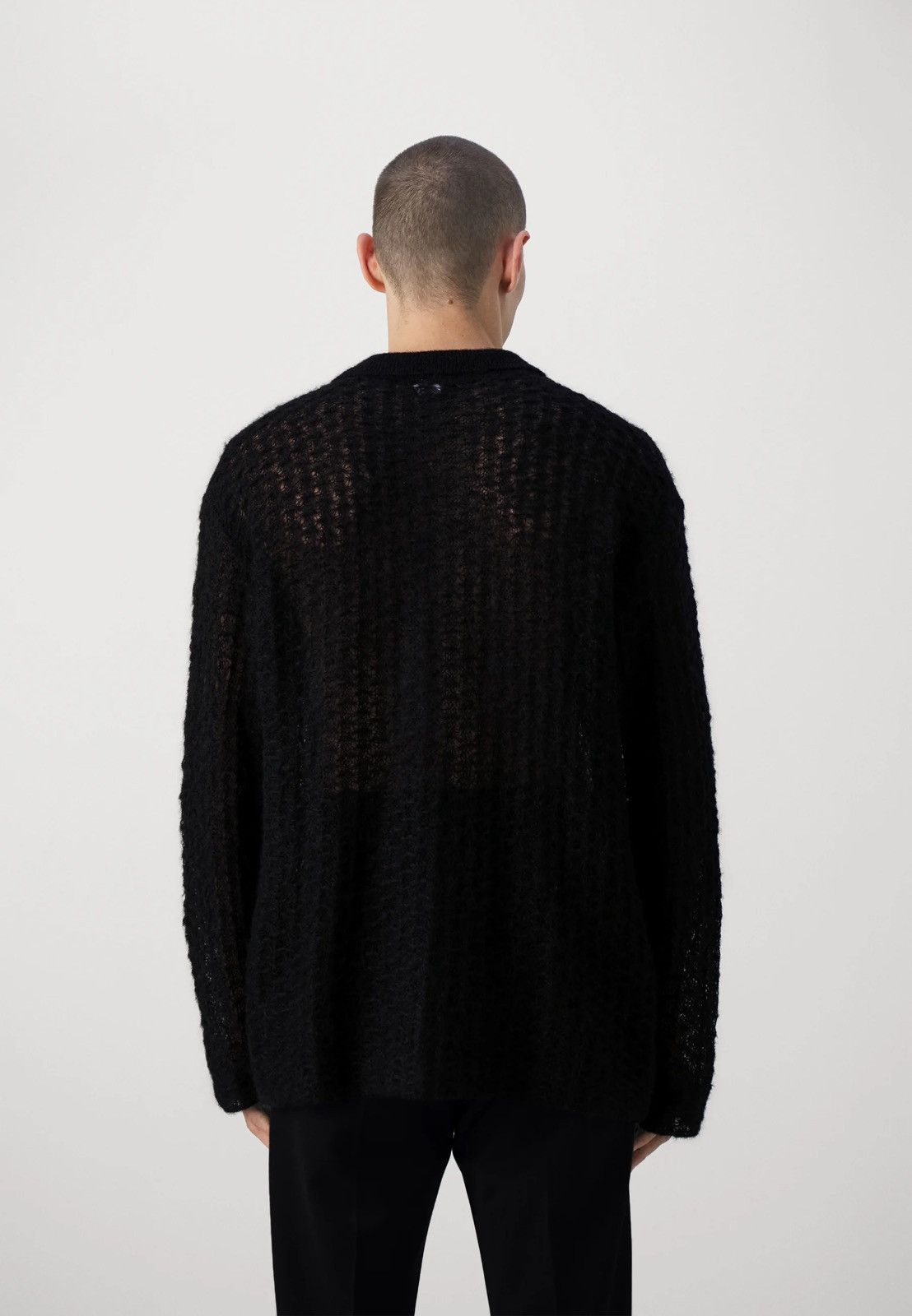 Our Legacy × Won Hundred !DS! AW23 Won Hundred Mazar LS Black Knitted Cardigan Size US M / EU 48-50 / 2 - 5 Thumbnail