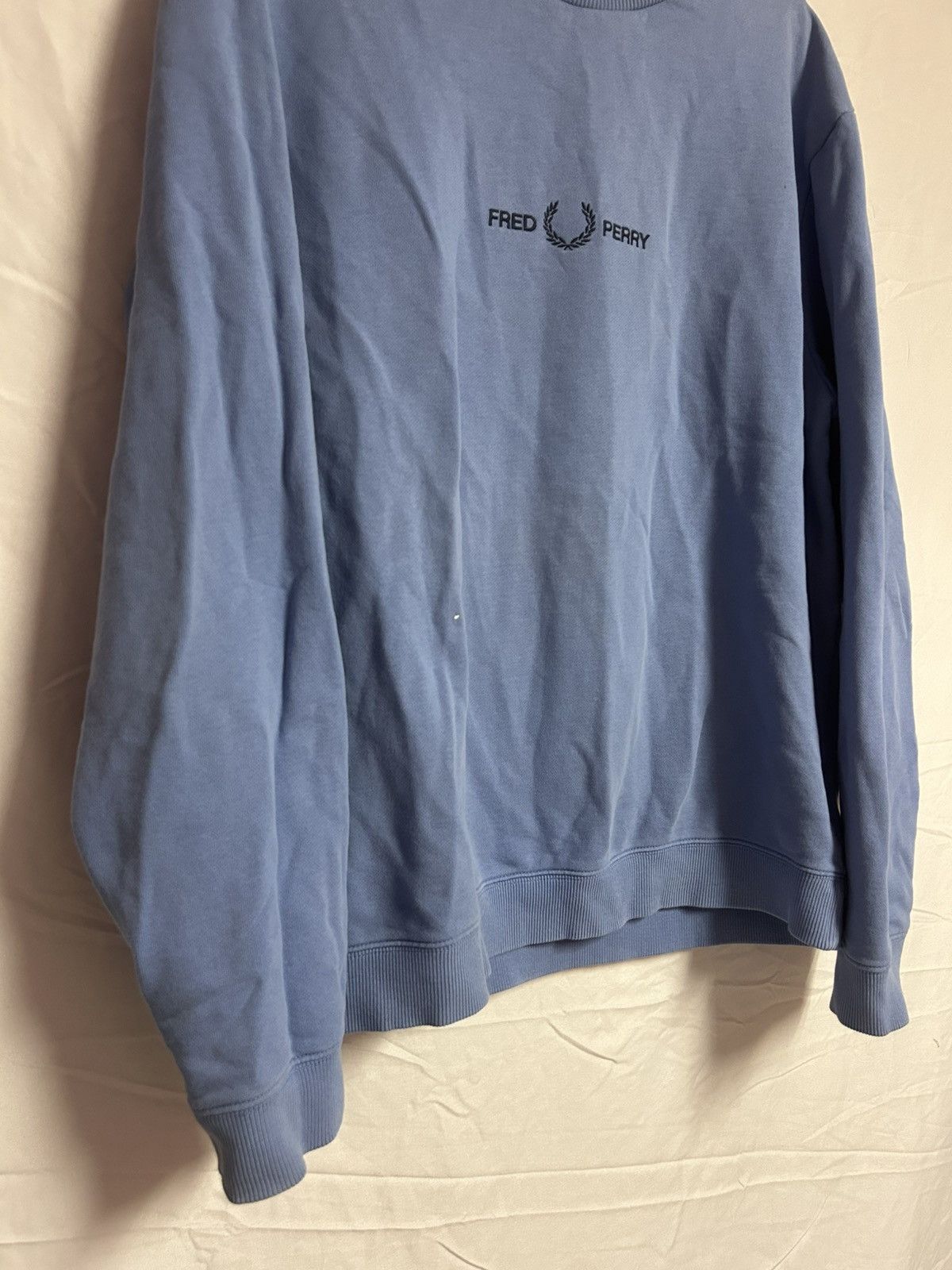 Fred Perry Fred Perry Embroidered Blue Sweater Size US XL / EU 56 / 4 - 3 Thumbnail