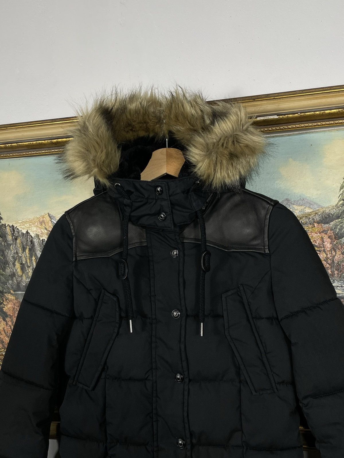 Schott Schott Puffer Black Coat Parka Winter Warm Outdoor Gorpcore Size XS / US 0-2 / IT 36-38 - 4 Thumbnail