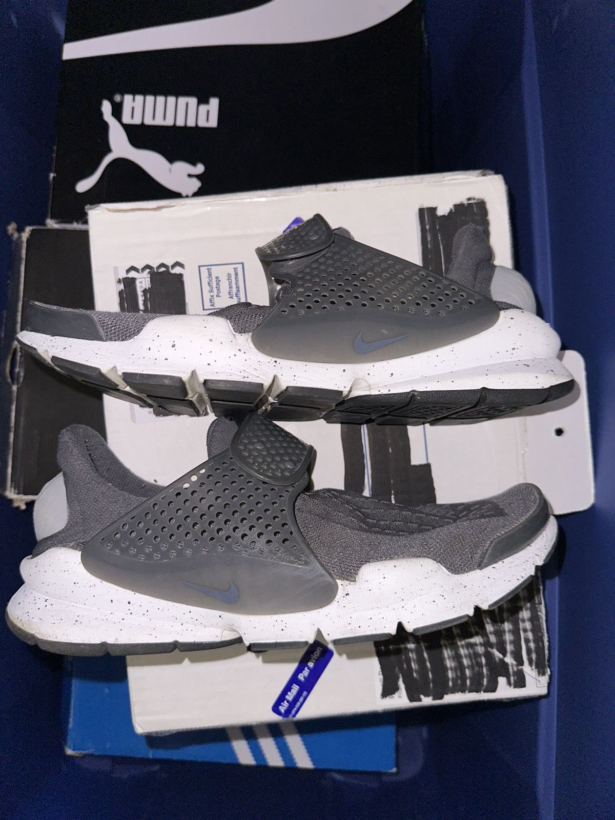 image of Nike Sock Dart Shoes in Grey, Men's (Size 8.5)