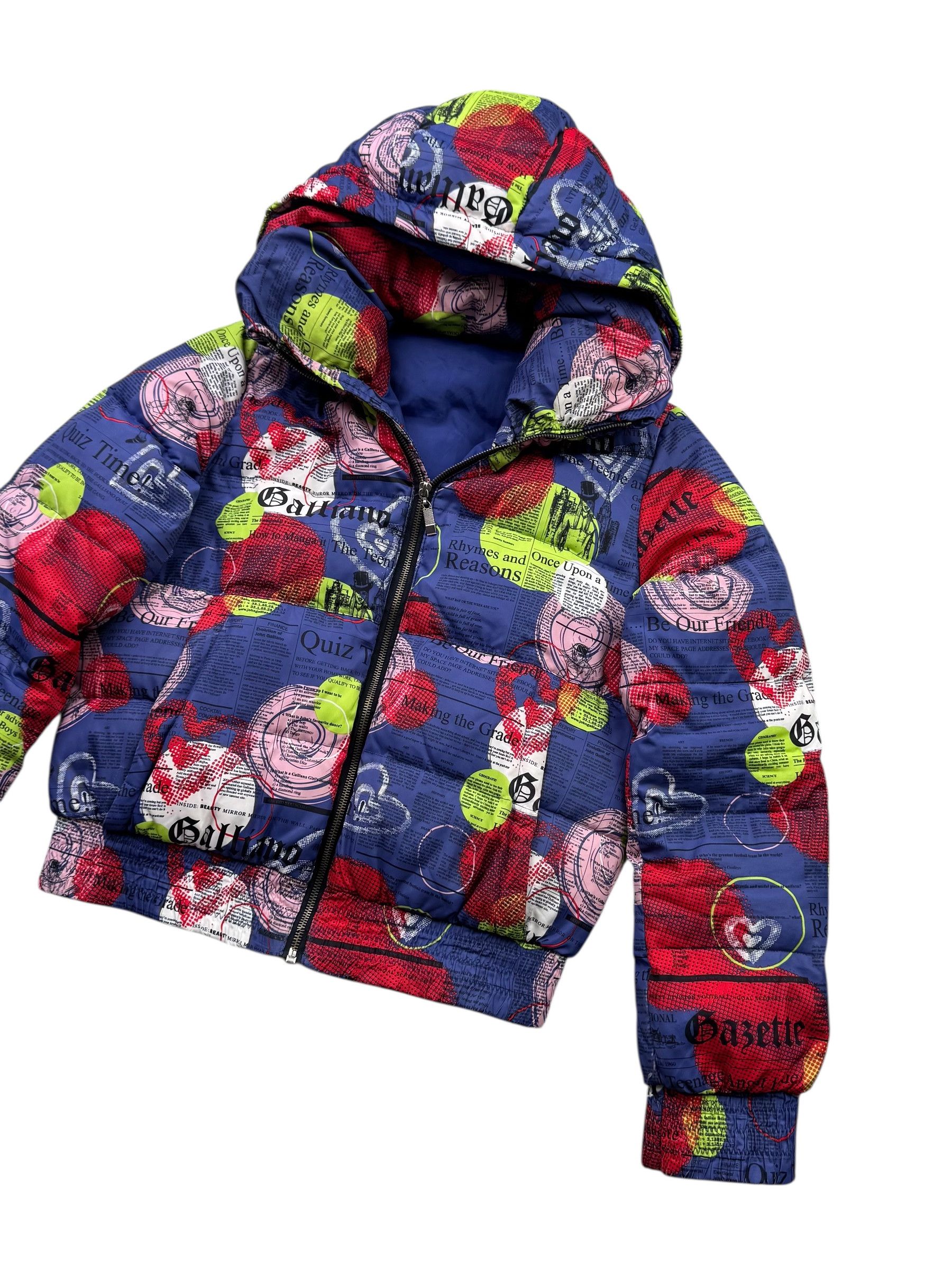 John Galliano Galliano Gazette Vintage Down Puffer Cropped Jacket D10 Size S / US 4 / IT 40 - 3 Thumbnail