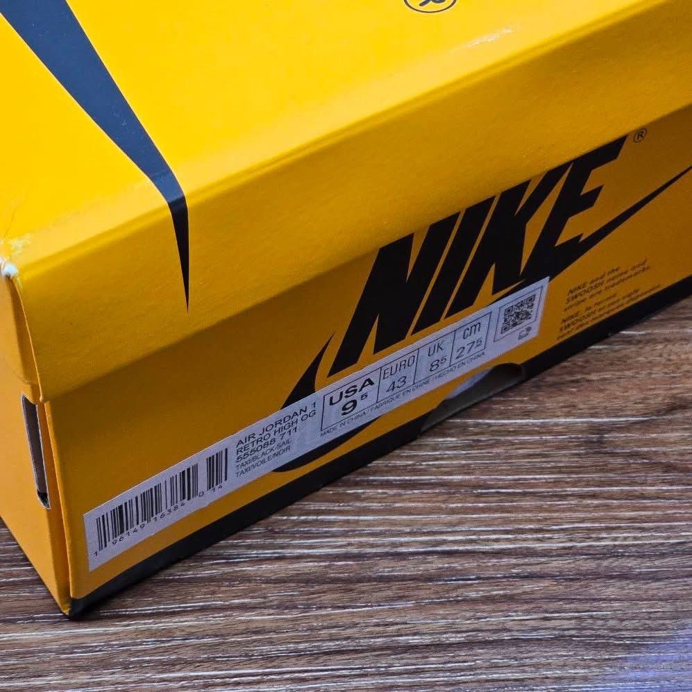 Nike Air Jordan 1 High OG 'Taxi' Size US 9.5 / EU 42-43 - 7 Thumbnail