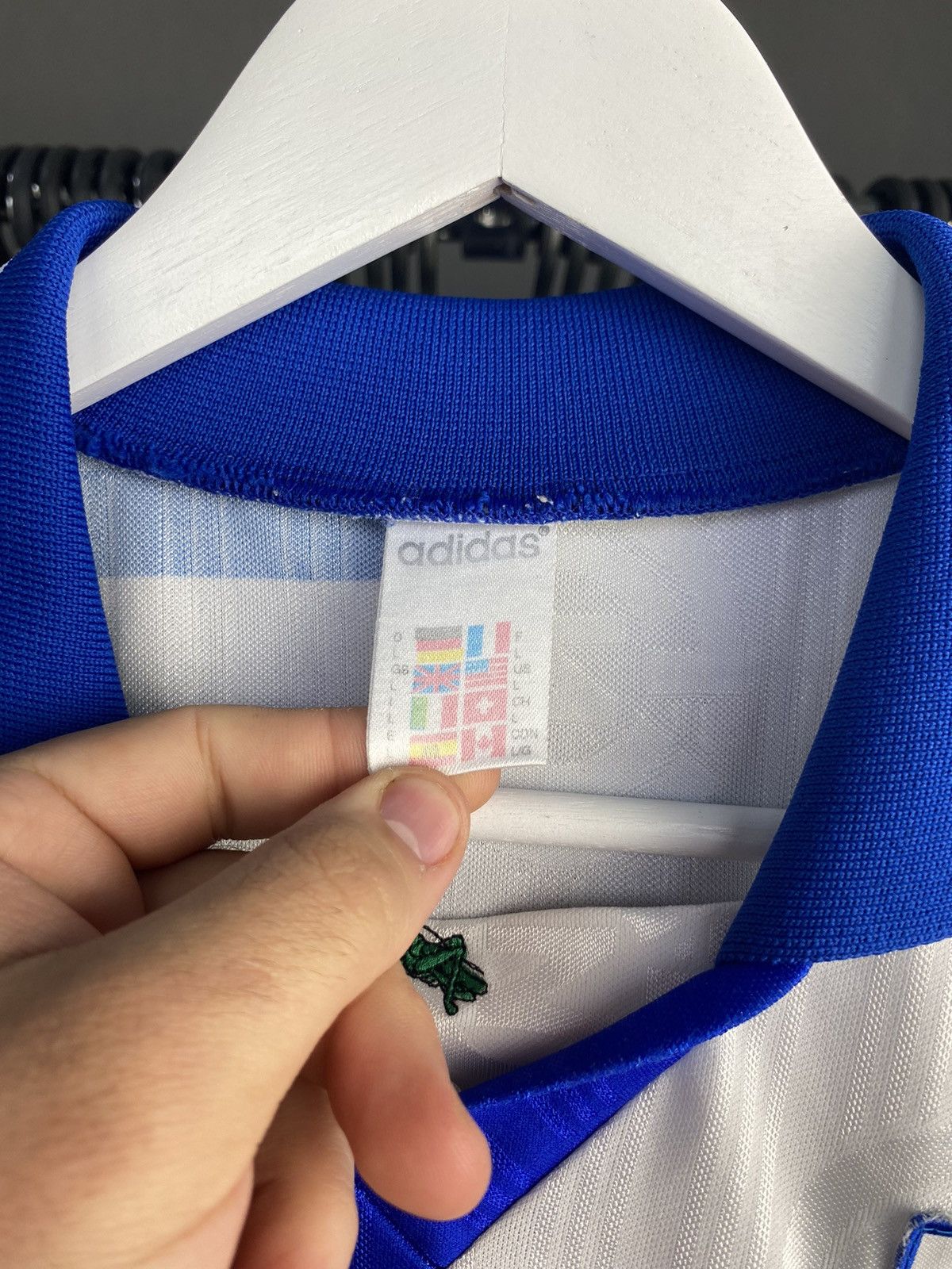Adidas 1997/98 ADIDAS GRASSHOPPERS ZURICH SOCCER FOOTBALL JERSEY Size US L / EU 52-54 / 3 - 5 Thumbnail
