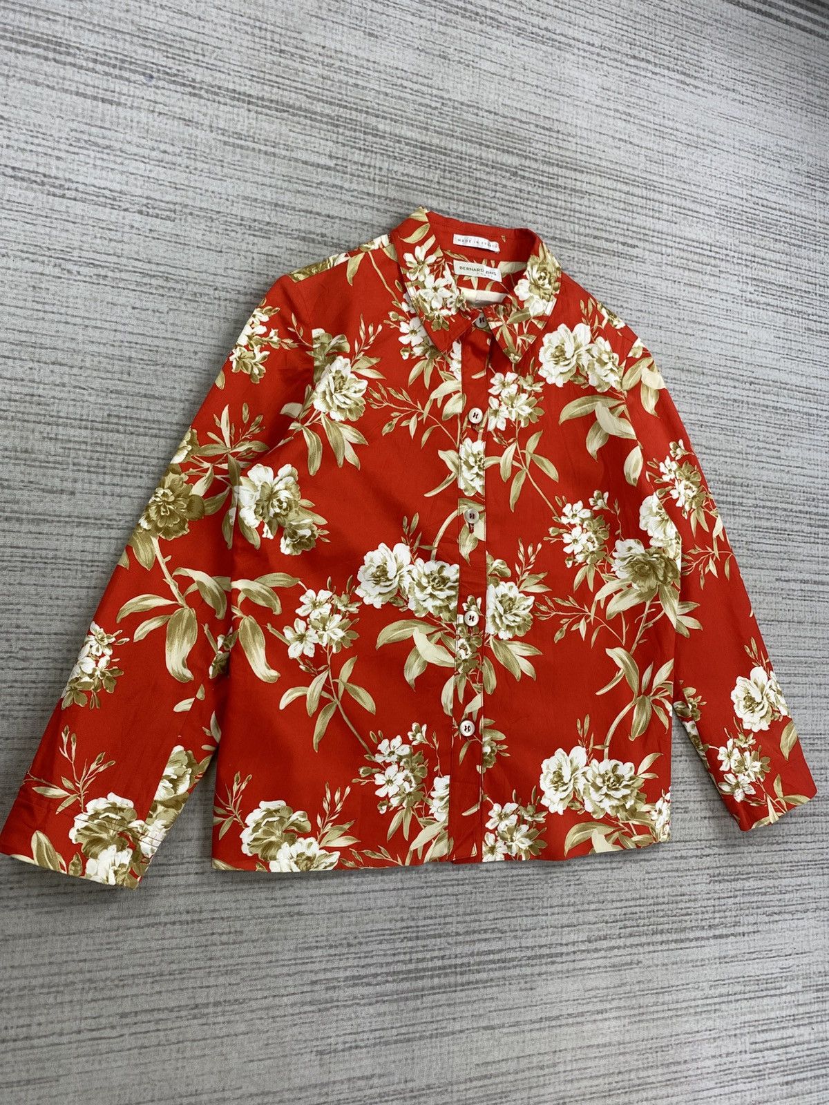 Designer × Japanese Brand × Vintage Vintage Bernard Zins France Full Printed Woman Blouse Size M / US 6-8 / IT 42-44 - 3 Thumbnail
