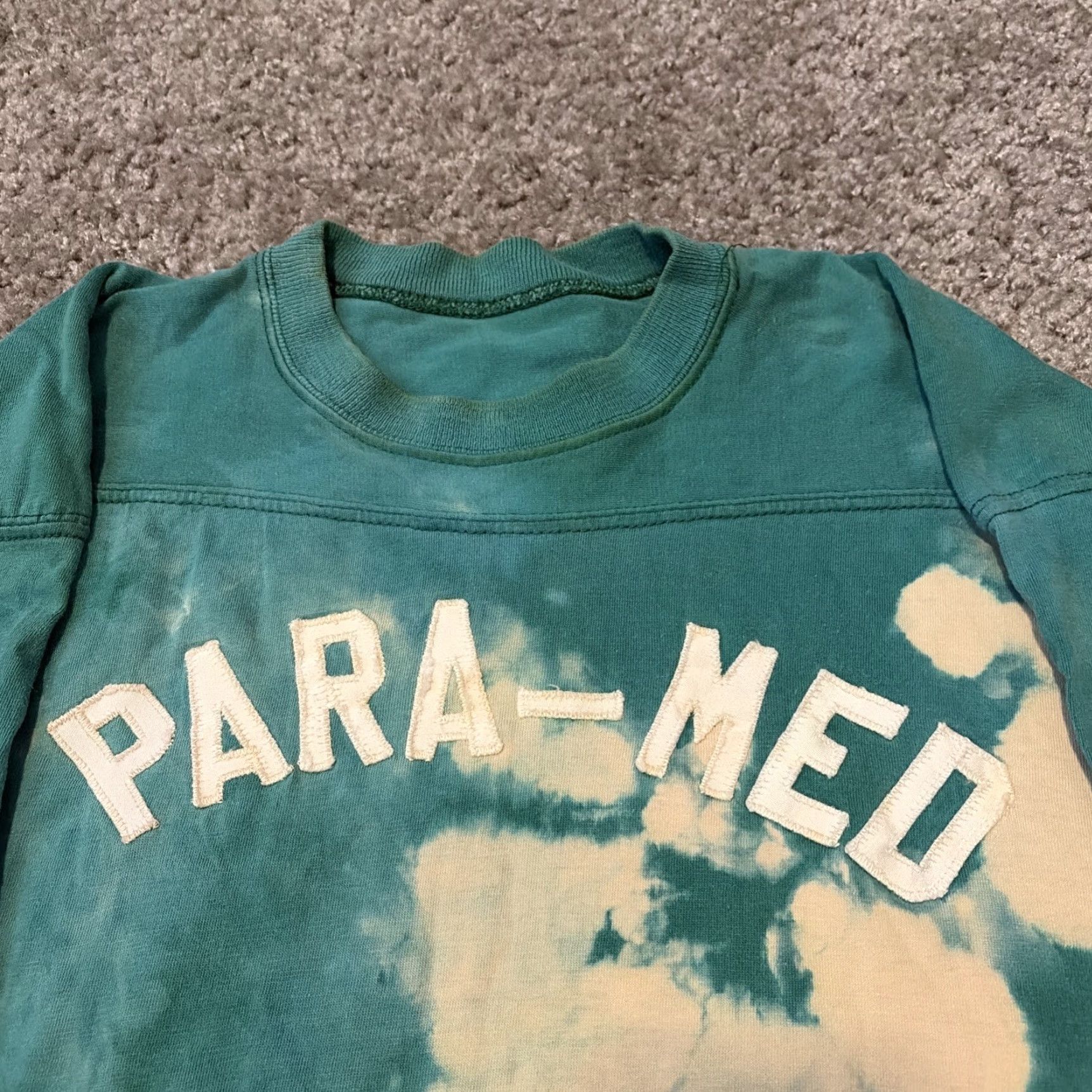 Vintage VTG 60s 70s Green Military Ringer Para-Med Paratrooper Combat Medic Shirt L Mens Size US L / EU 52-54 / 3 - 3 Thumbnail