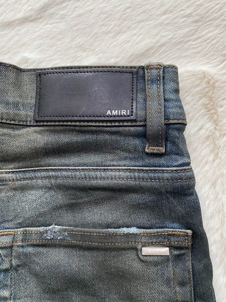 Amiri Amiri Washed blue destructive jeans 2502-Nextarrow Size US 31 - 3 Thumbnail
