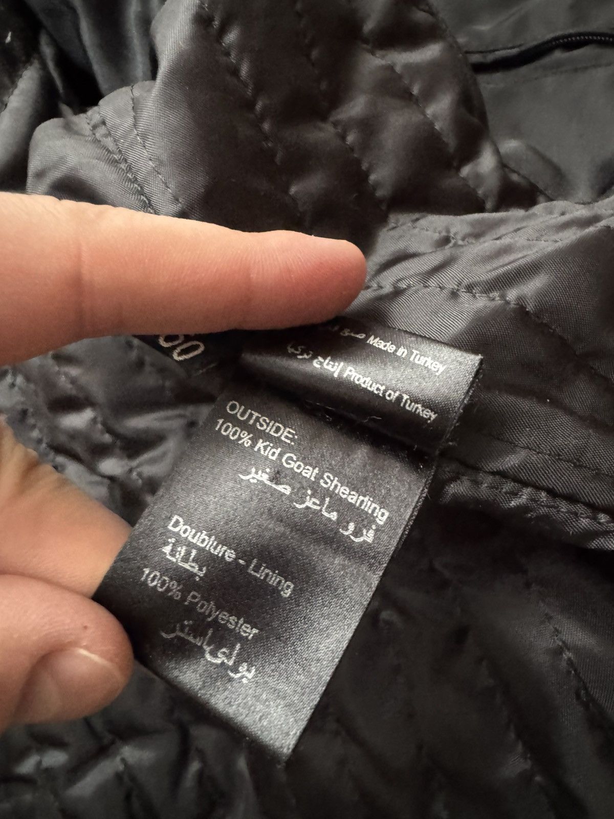 Vintage Levinson Black Leather Shearling Bomber Jacket Size US M / EU 48-50 / 2 - 15 Thumbnail