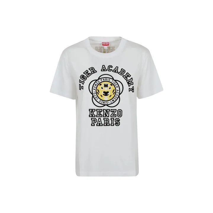 Kenzo Kenzo White Tiger Academy Graphic T-Shirt 0079 Size S / US 4 / IT 40 - 1 Thumbnail