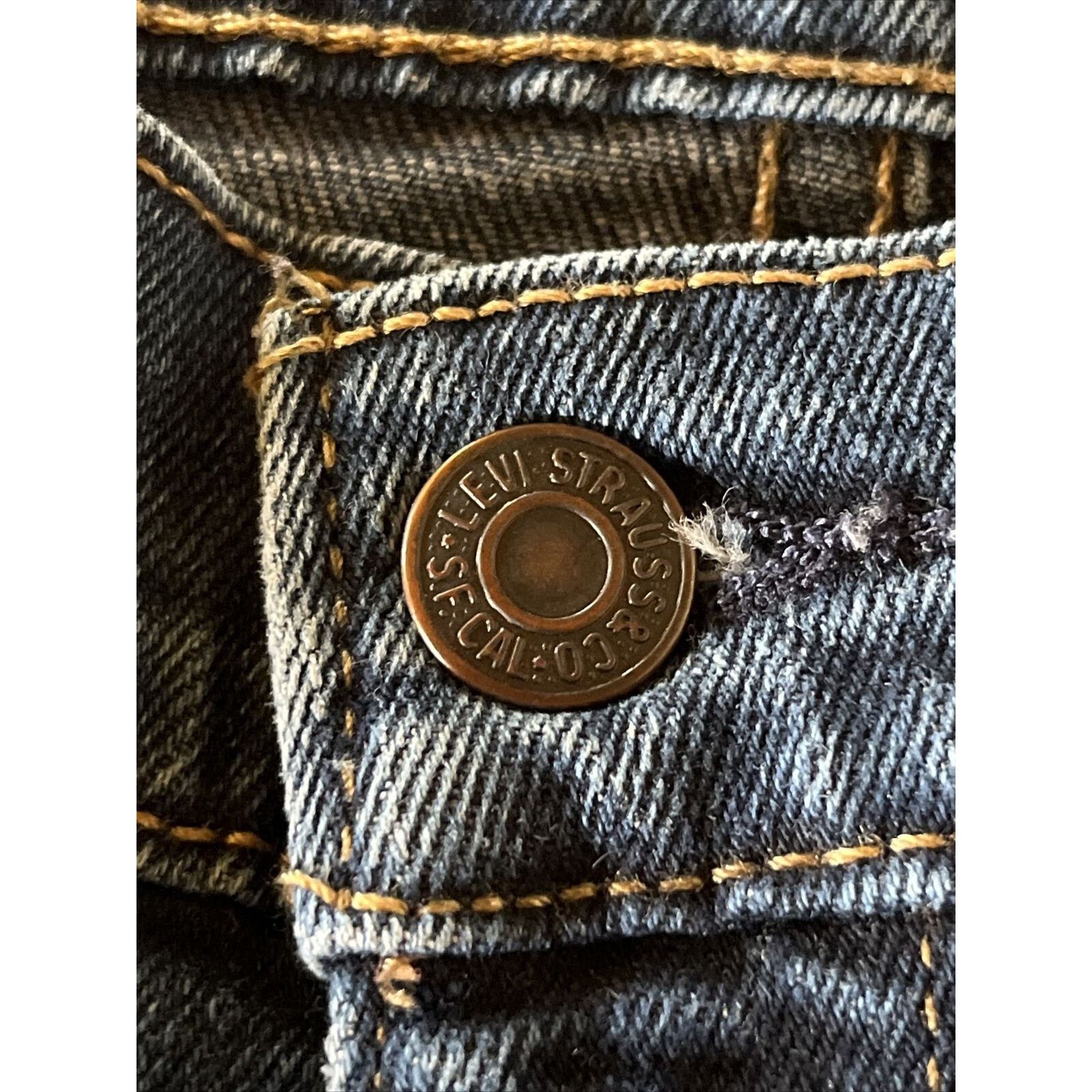 Levi's Levis 505 Jeans Mens 36x30 Dark Wash Denim Cotton Blue Y2K Size US 36 / EU 52 - 10 Thumbnail