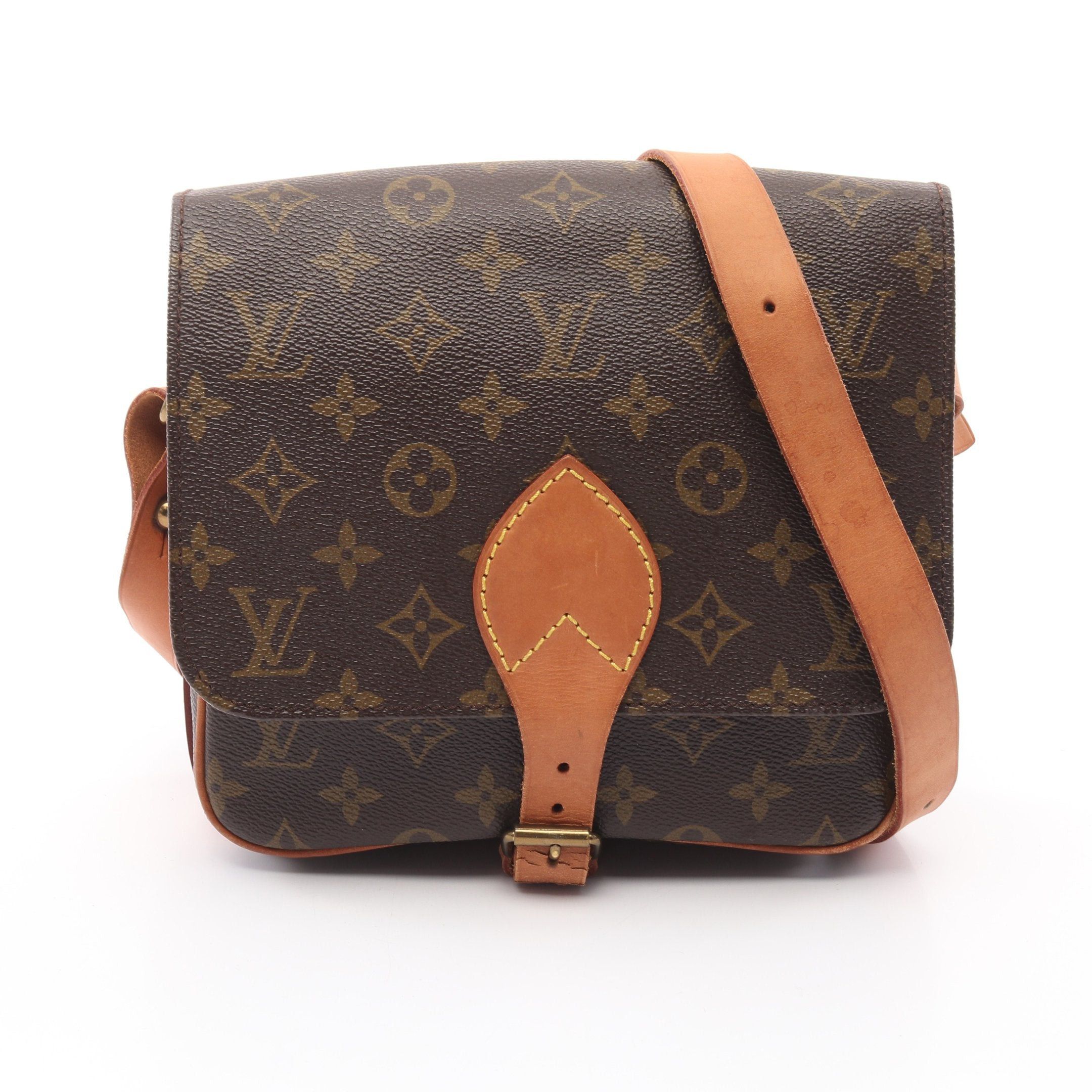 Louis Vuitton Louis Vuitton Cartesier Mm Monogram Shoulder Bag Leather Brown Size ONE SIZE - 1 Thumbnail