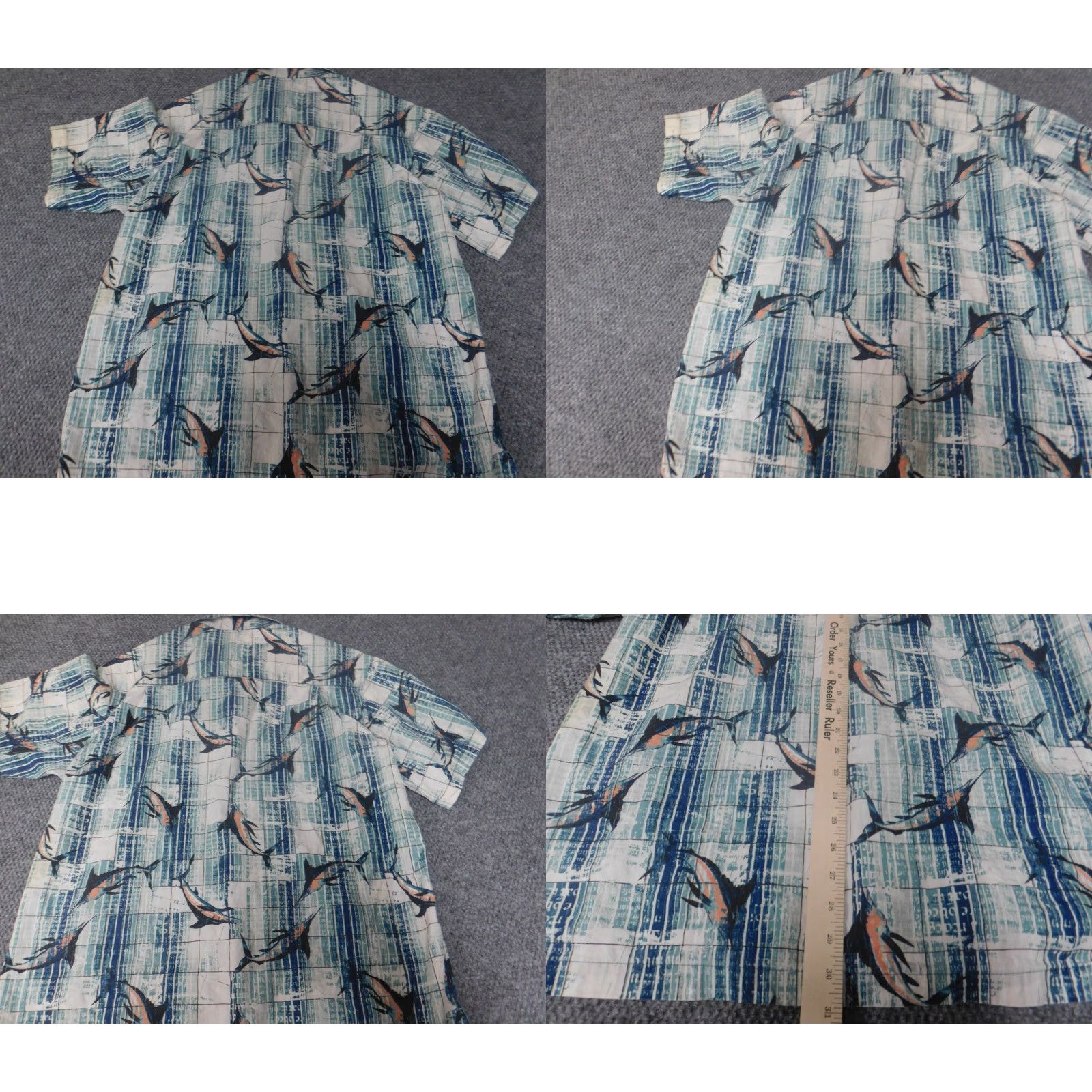 Vintage Saddlebred Shirt Button-Up Blue Short Sleeve Collared Knit Cotton Logo Pocket Men L Classic Regular Size US L / EU 52-54 / 3 - 8 Thumbnail