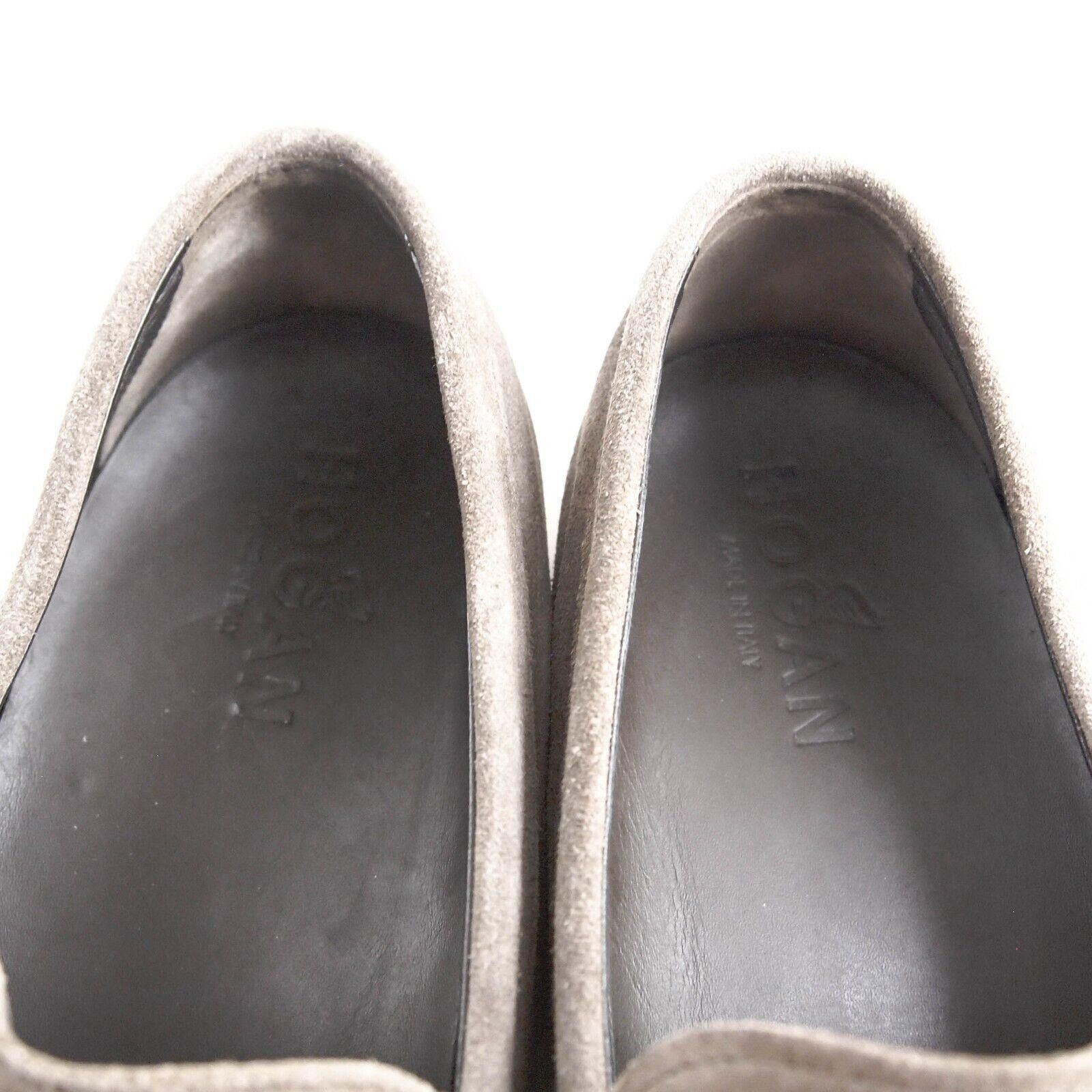 Hogan Hogan Penny Loafers Gray Suede Mens US 11.5 EU 44.5 Size US 11.5 / EU 44-45 - 7 Thumbnail