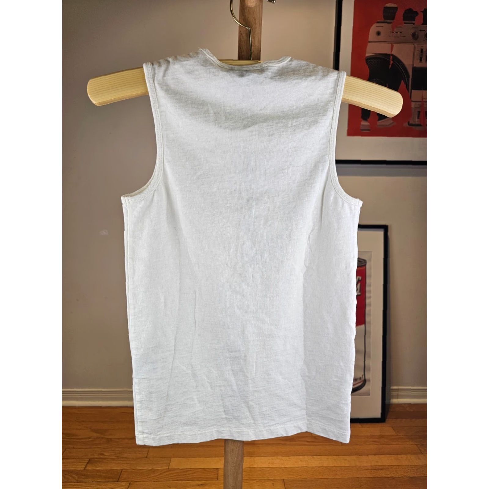 Polo Ralph Lauren VINTAGE 90' RALPH LAUREN POLO ANCHOR WHITE SINGLE STITCH TANK TOP WOMEN'S S SMALL Size S / US 4 / IT 40 - 6 Thumbnail
