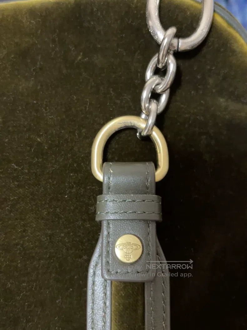 Vivienne Westwood Vivienne Westwood size os Dark green velvet backpack Size ONE SIZE - 5 Thumbnail