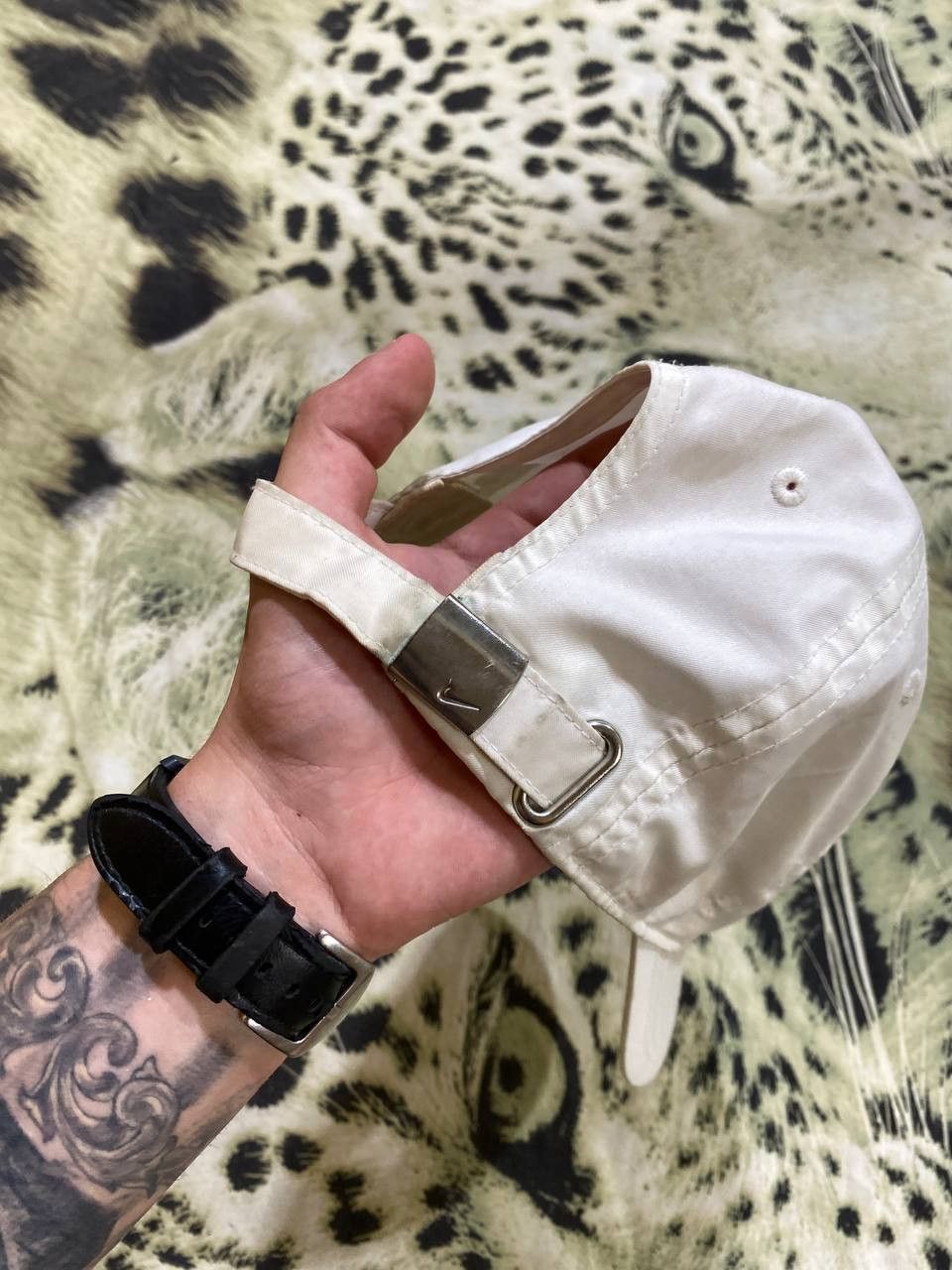 Nike white Hats Vintage metal logo Cap Nike Y2K streetwear Size ONE SIZE - 10 Thumbnail