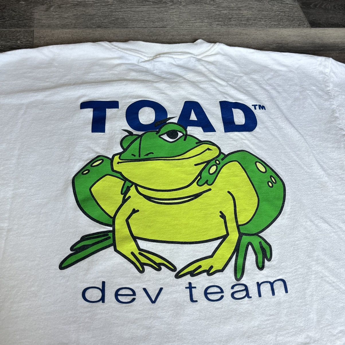 Microsoft Vintage 2000s Toad Dev Team Quest Software Computer Logo Tee Size US XL / EU 56 / 4 - 1 Thumbnail