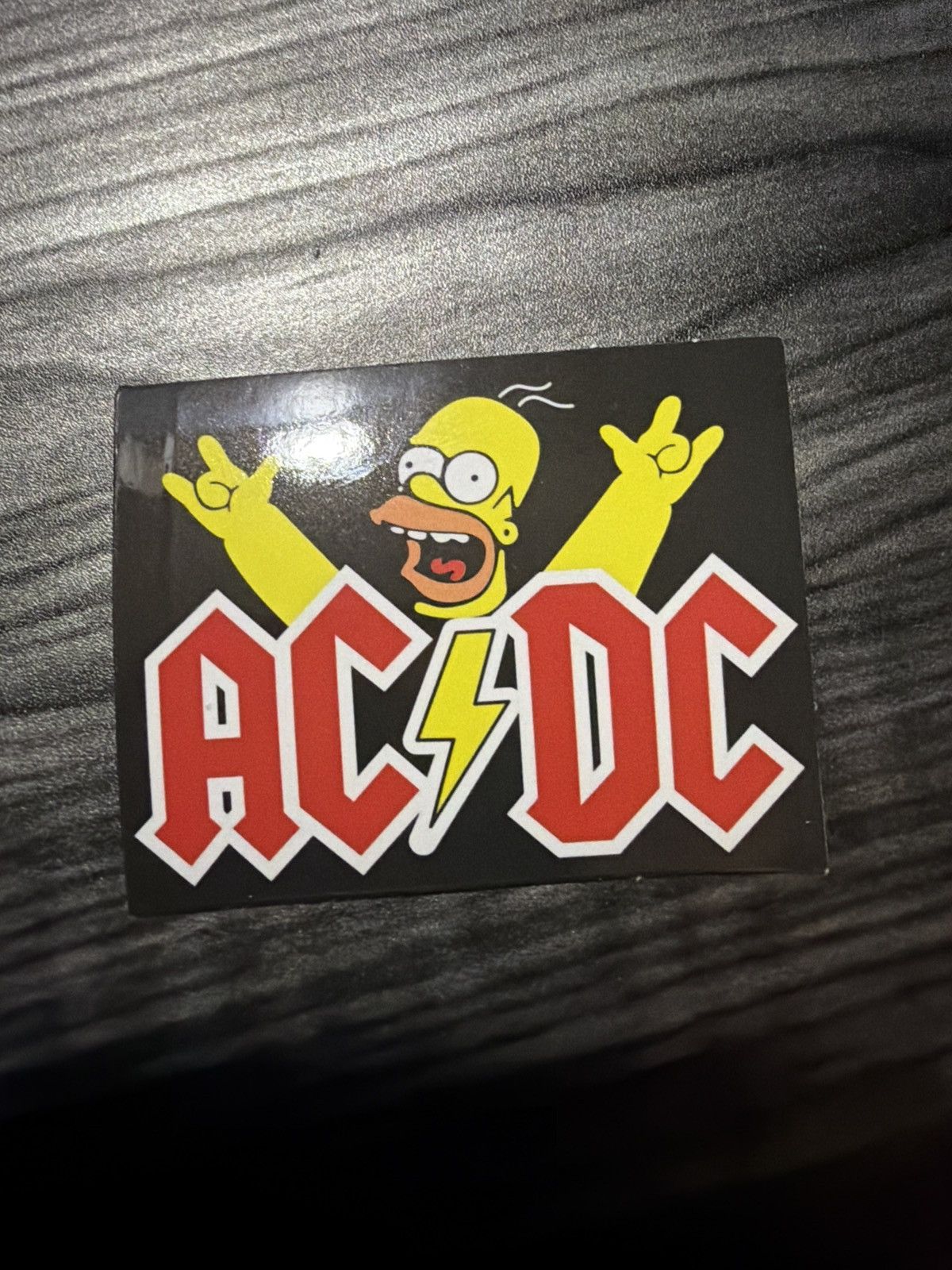 AC/DC AC/DC The Simpsons Homer Simpson Sticker Size ONE SIZE - 1 Thumbnail
