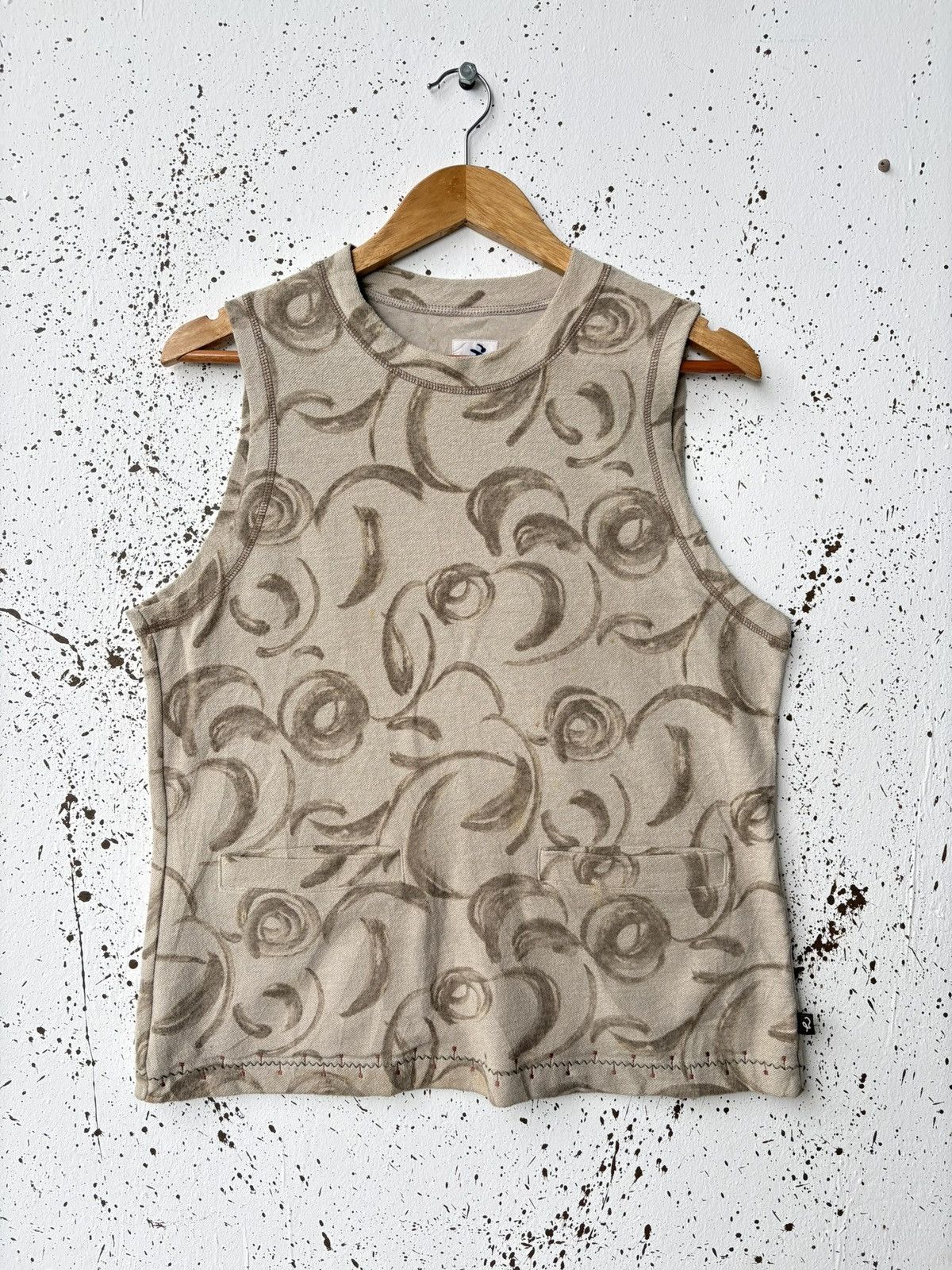 Issey Miyake Vintage Hai Sporting Gear Issey Miyake Abstract Pattern Vest Size US S / EU 44-46 / 1 - 2 Thumbnail