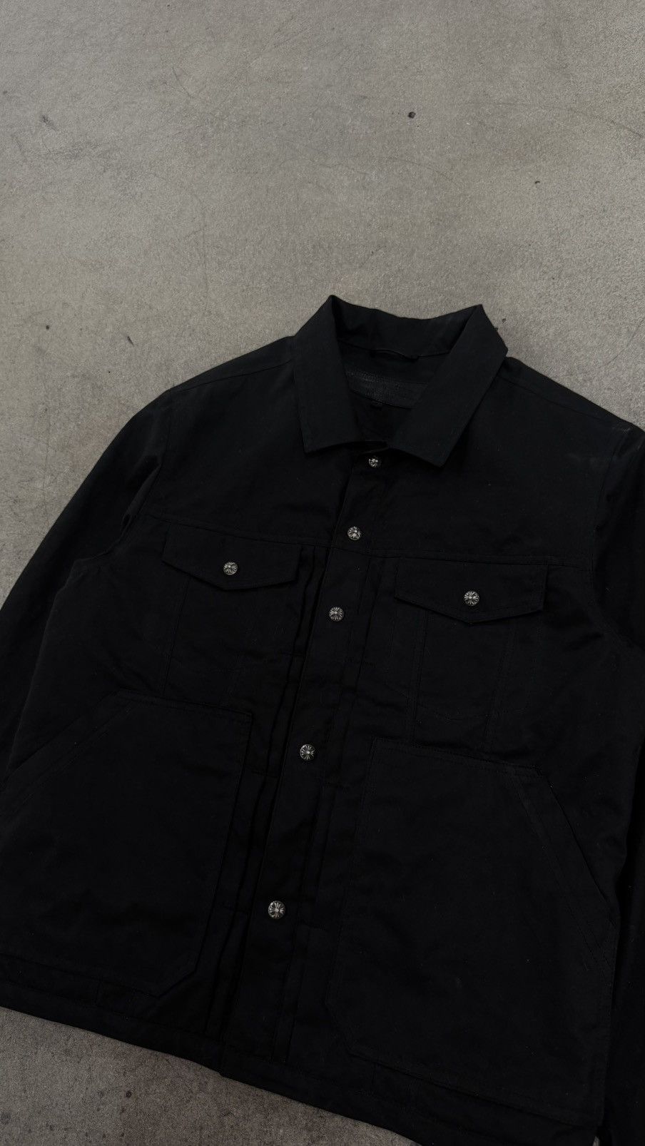 Chrome Hearts RARE! Chrome Hearts Black Waxed KS Jacket Size US L / EU 52-54 / 3 - 2 Thumbnail