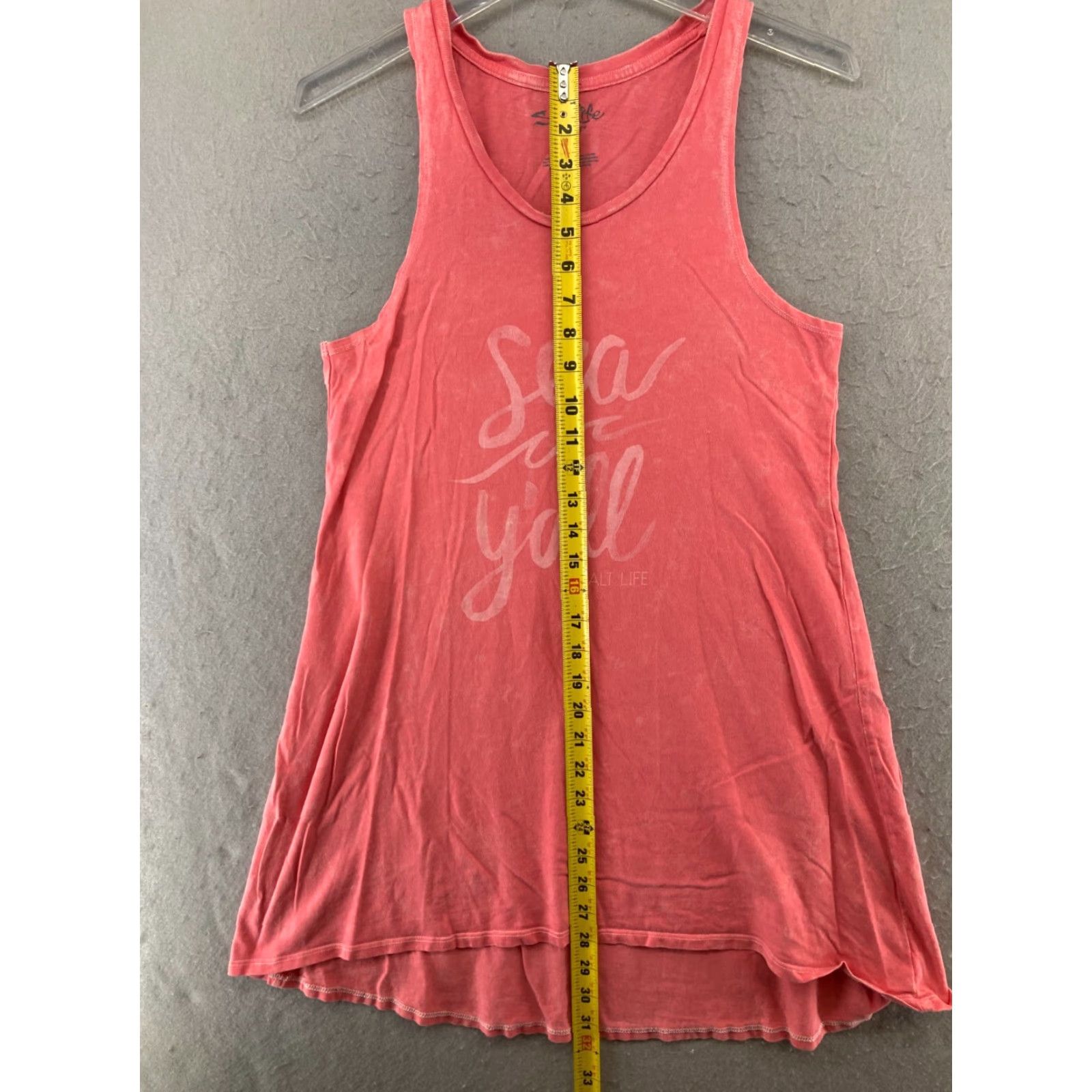 Vintage Salt Life Tank Top Womens Small Coral SEA YALL Beach Summer Size S / US 4 / IT 40 - 3 Thumbnail