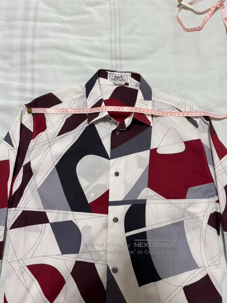 Hermes Hermes size 38 Shirt with classic pattern and color design Size US M / EU 48-50 / 2 - 3 Thumbnail