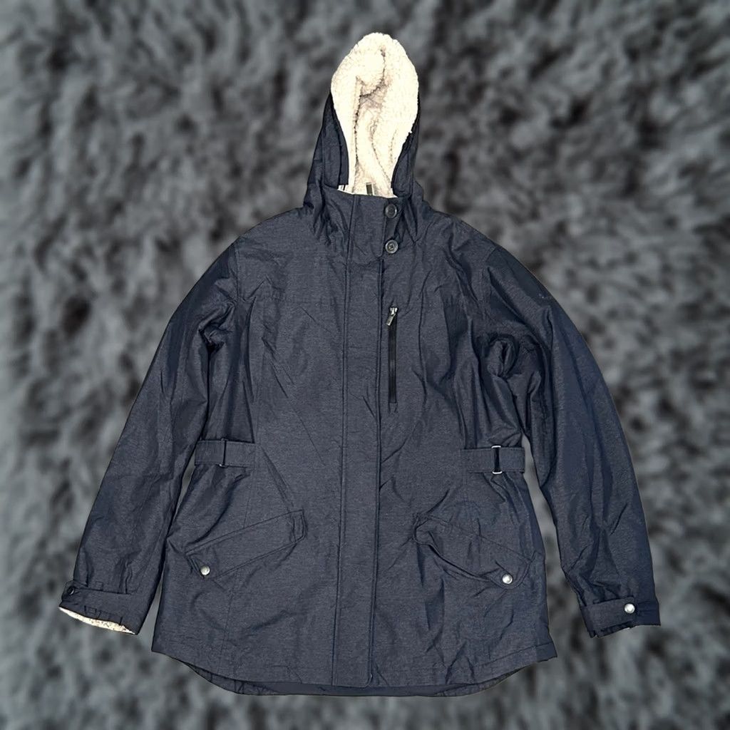 Vintage VINTAGE Columbia Penn Creek Thermal Coil Jacket XL Women Gray Nylon Polyester 70/30 Basic Jacket 30.5" Length Mens Womens Girls Boys Size XL / US 12-14 / IT 48-50 - 1 Thumbnail