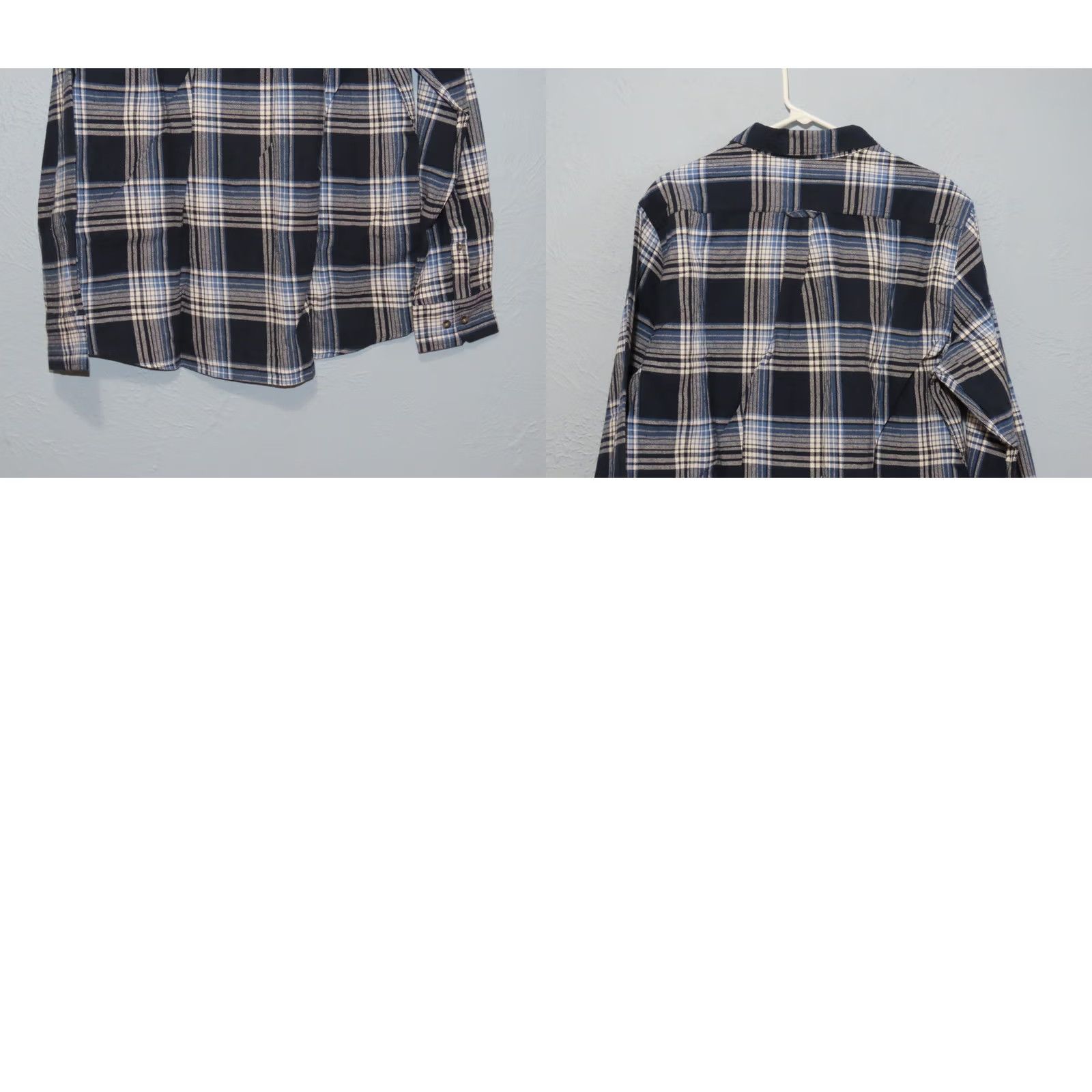 Eddie Bauer VINTAGE? No. Eddie Bauer Men's L Blue Plaid Flannel Shirt Long Sleeve Work Casual NWT Size US L / EU 52-54 / 3 - 8 Thumbnail