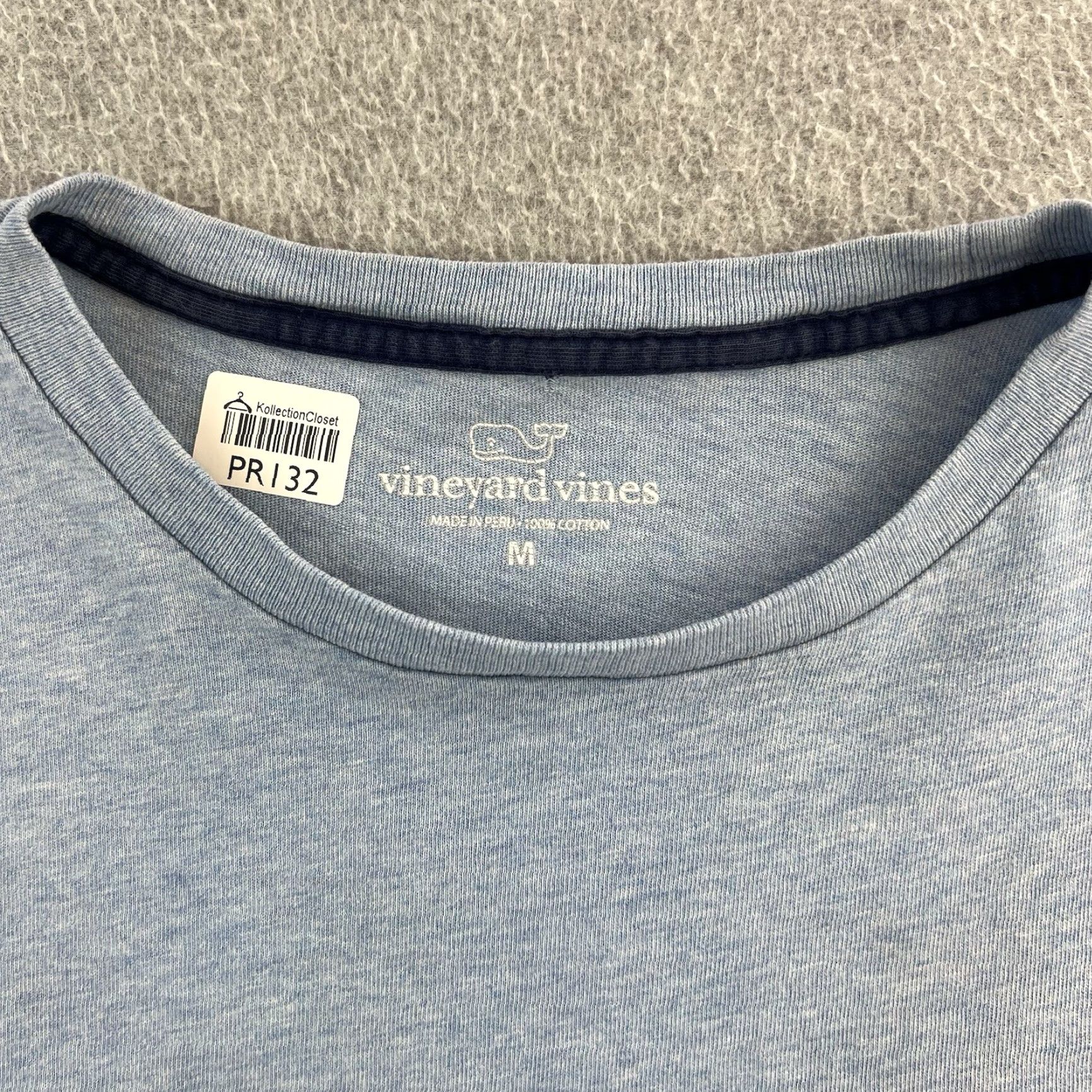 Vineyard Vines Vineyard Vines Shirt Mens Medium Blue Long Sleeve Pocket Whale Logo Spellout Size US M / EU 48-50 / 2 - 7 Thumbnail