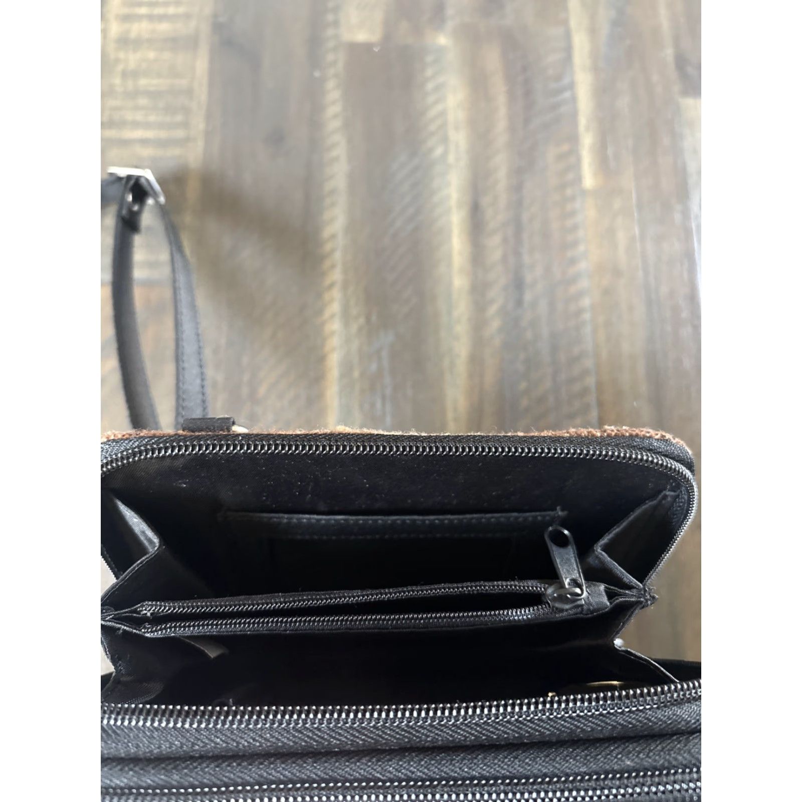 Pendleton PENDLETON Aztec Wool Small Crossbody Wallet Organizer Clutch Multicolor Black Strap Womens Size ONE SIZE - 4 Thumbnail